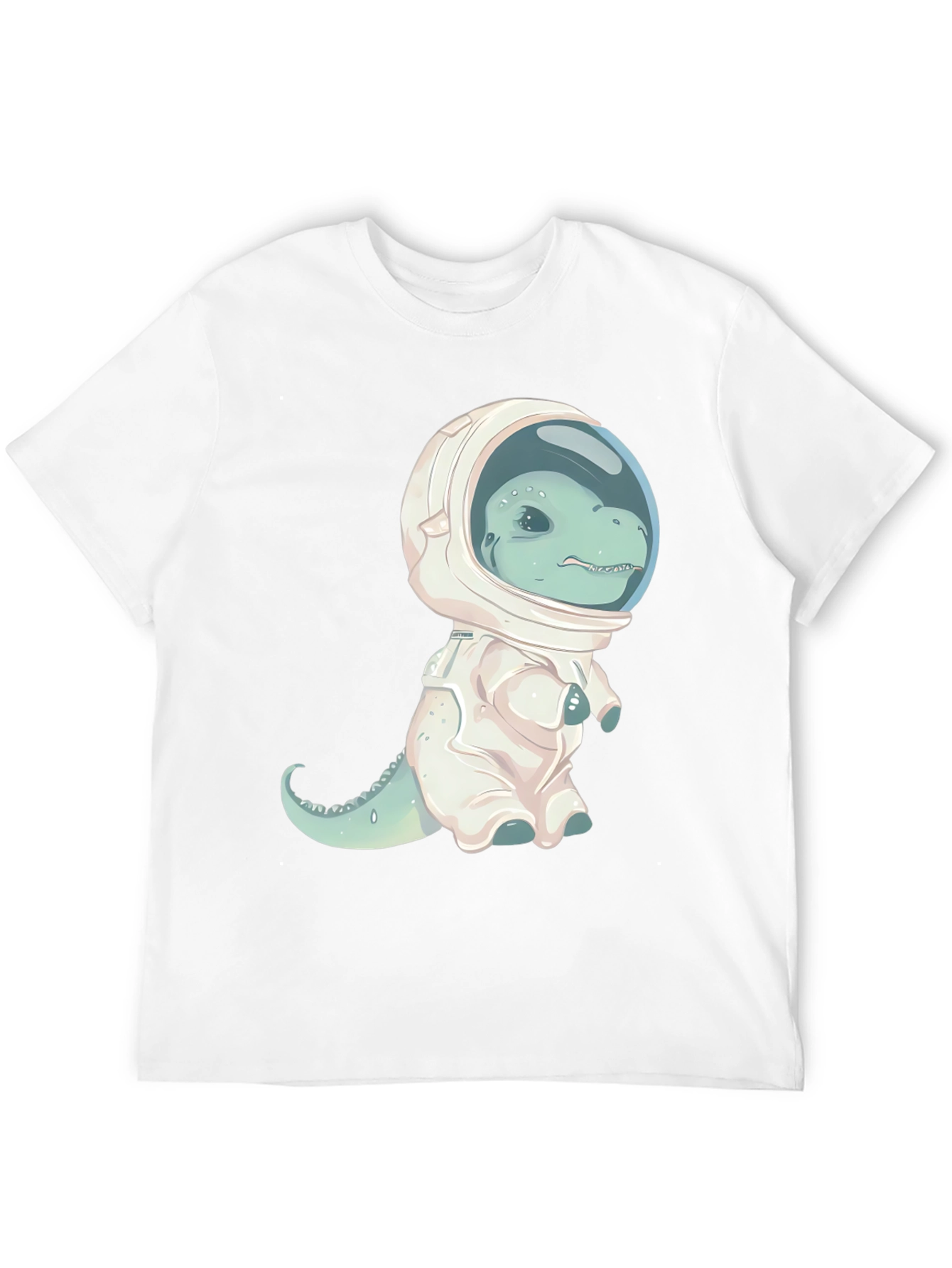 Black Dino Astronaut Graphic T-Shirt view 12