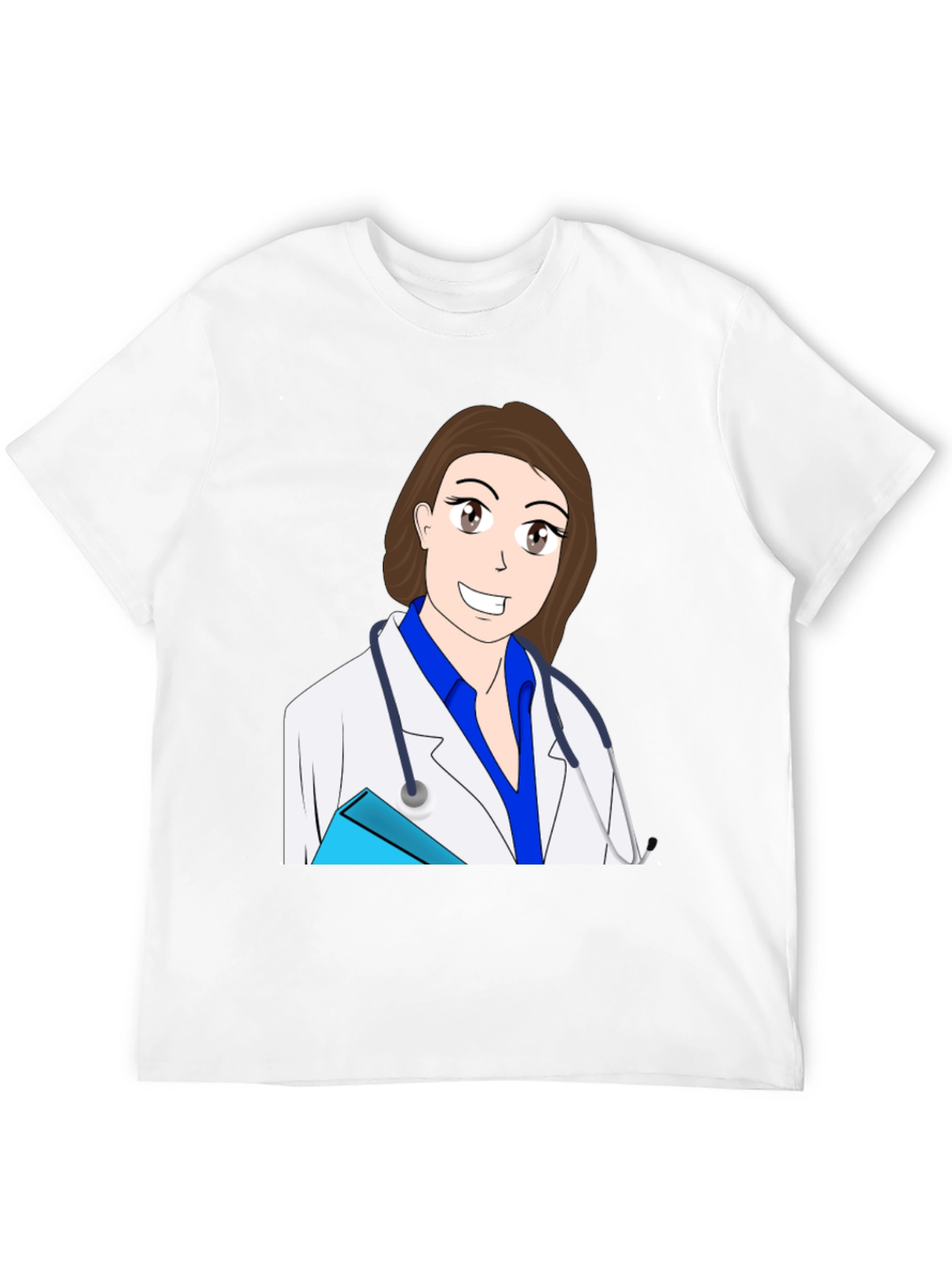 Black Cartoon Doctor T-Shirt view 12