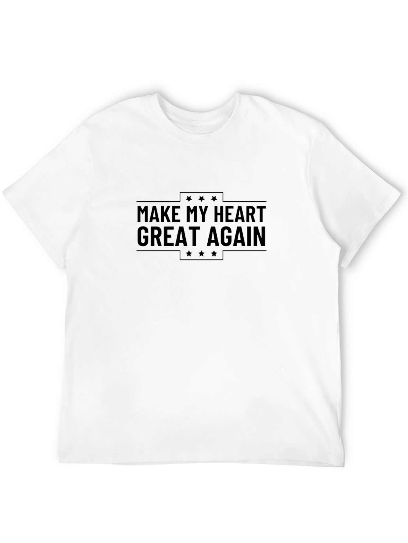 Black Make My Heart Great Again Graphic Tee view 12