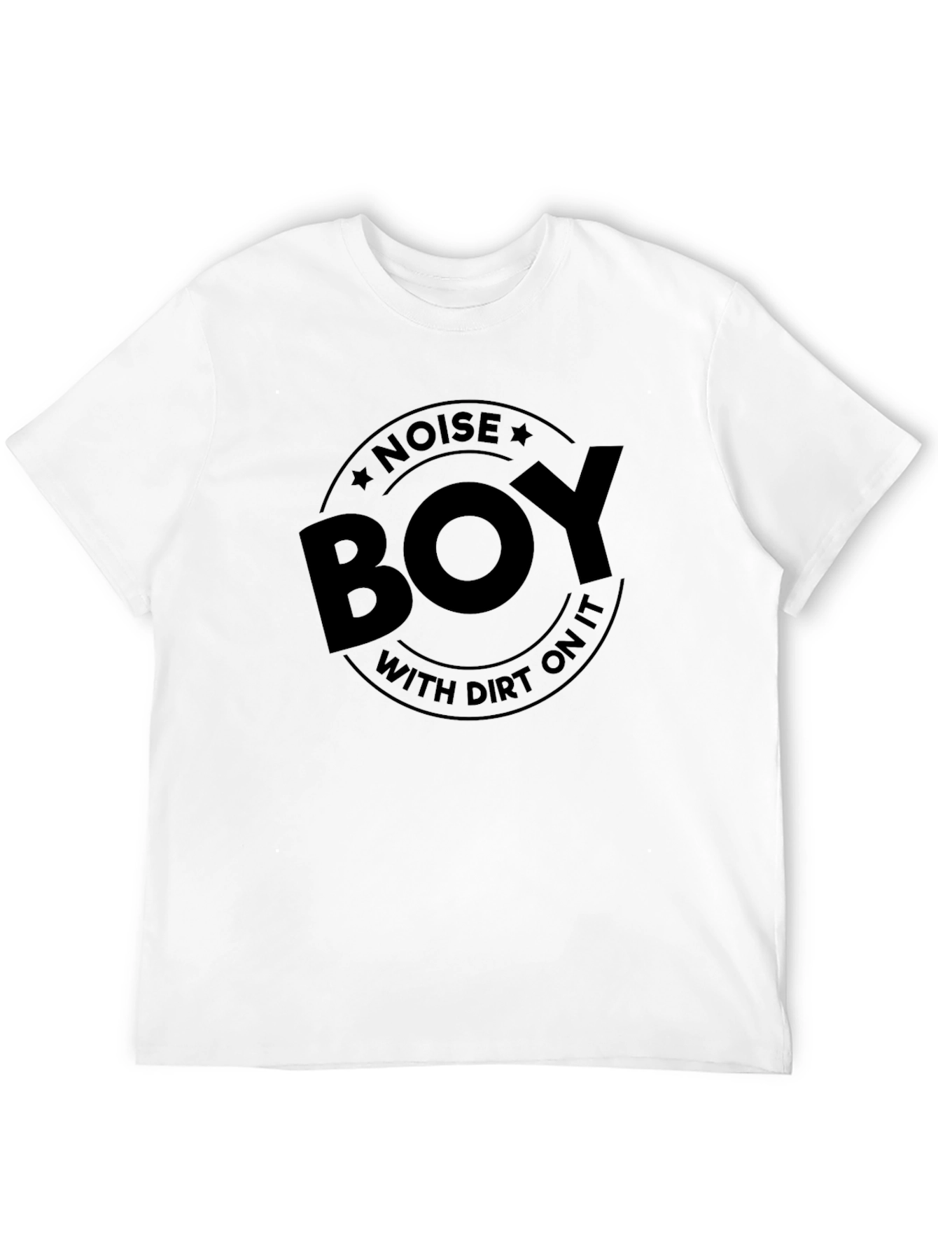 Black Noise Boy T-Shirt - With Dirt On It Graphic Tee view 12
