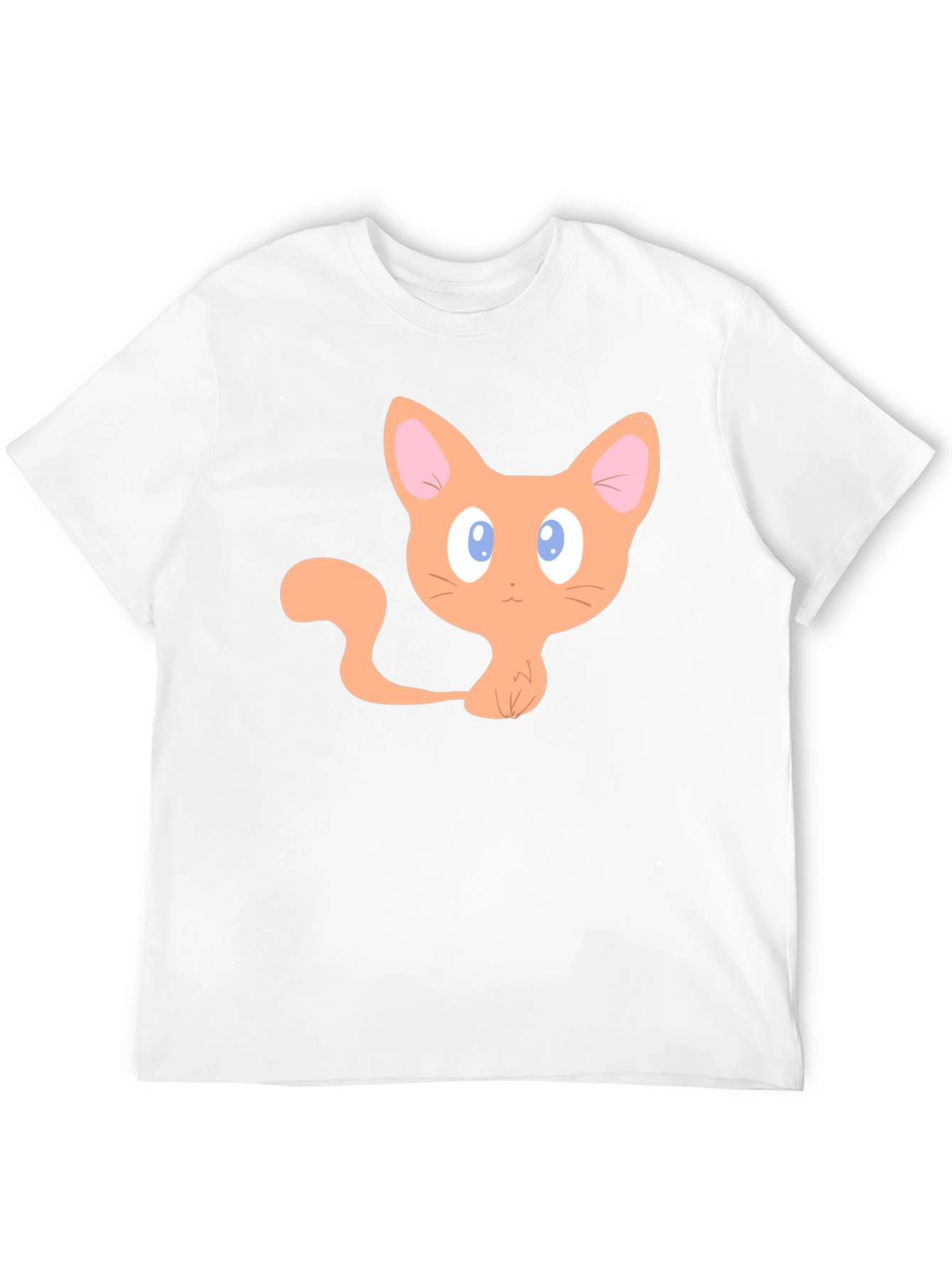 Black Cute Cartoon Cat Graphic T-Shirt - Black view 12