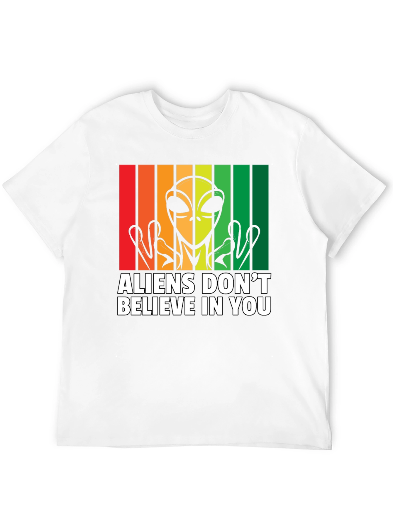 Black Aliens Don't Believe in You Graphic Tee view 12