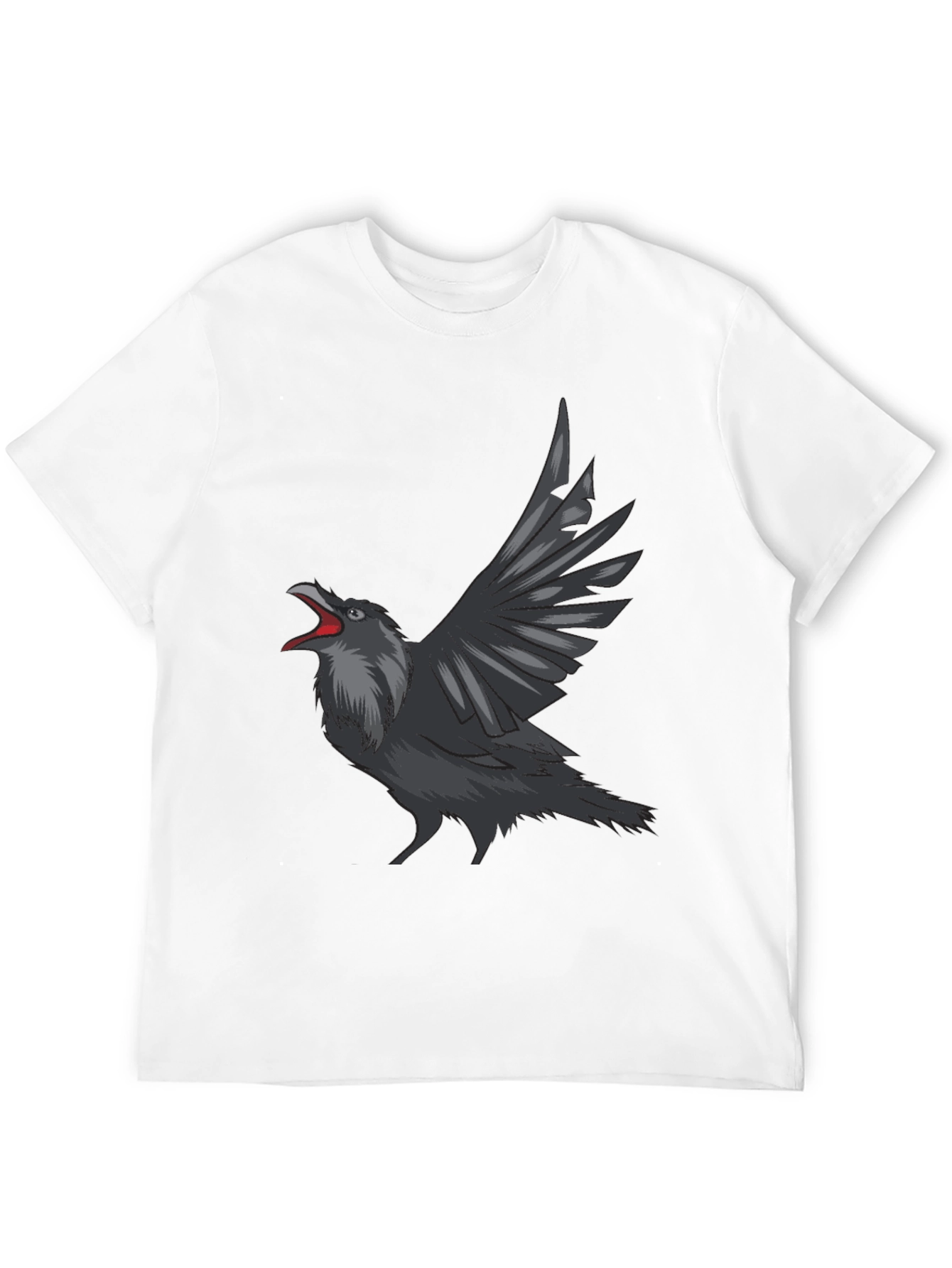 Black Raven Graphic Tee - Men's Black T-Shirt view 12