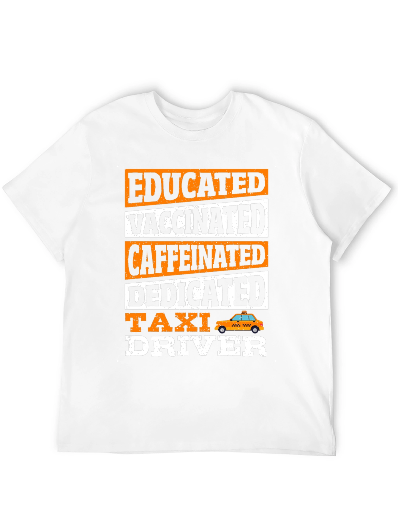 Black Educated Vaccinated Taxi Driver T-Shirt view 12