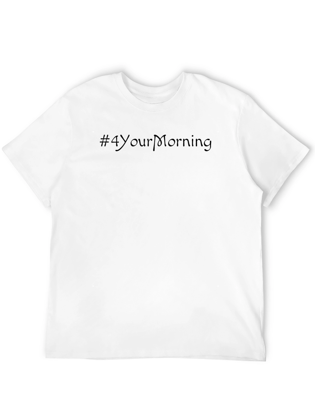 Black Men's Black Tee - #4YourMorning view 12