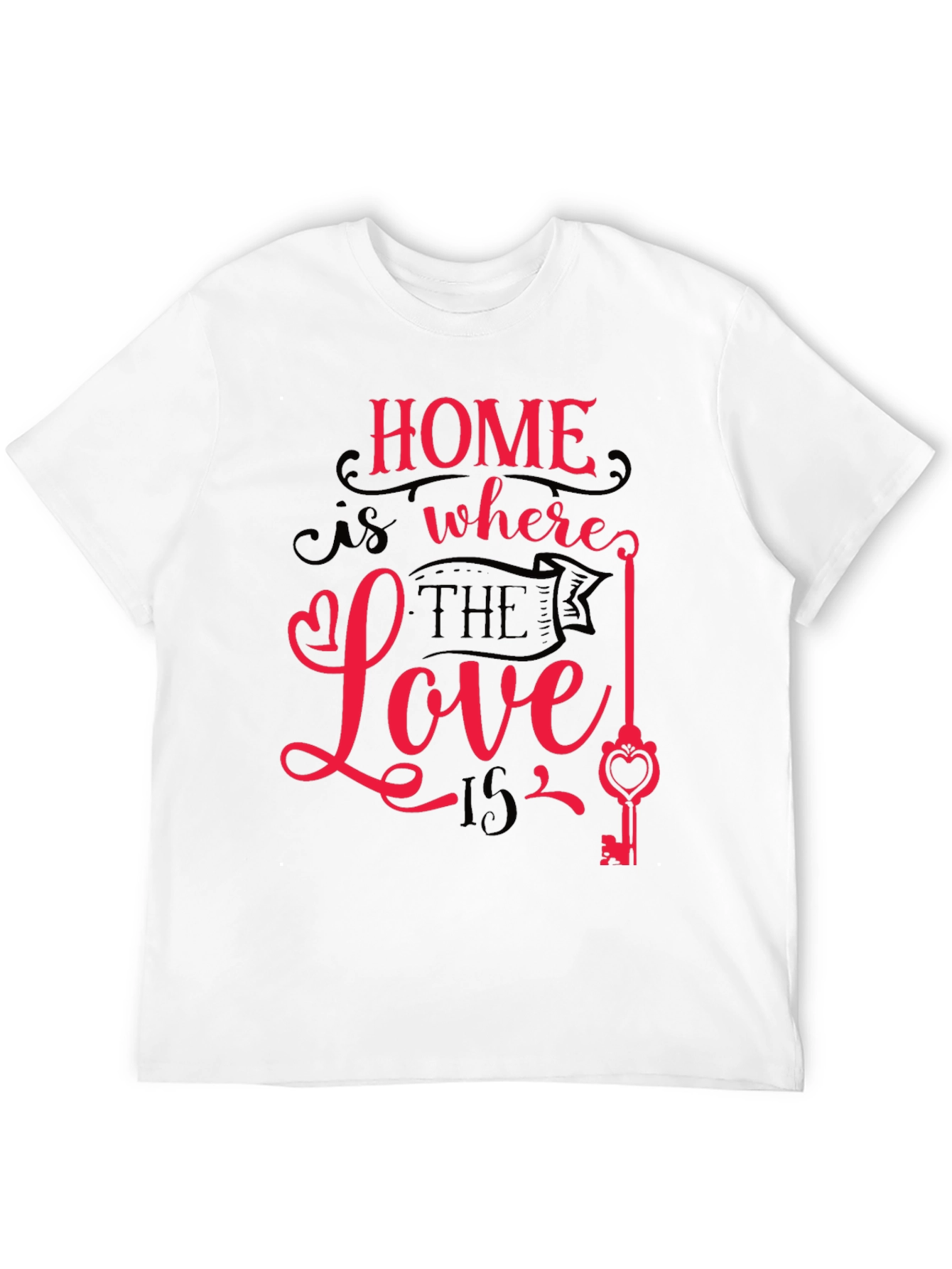 Black Home is Where the Love Is Graphic Tee view 12