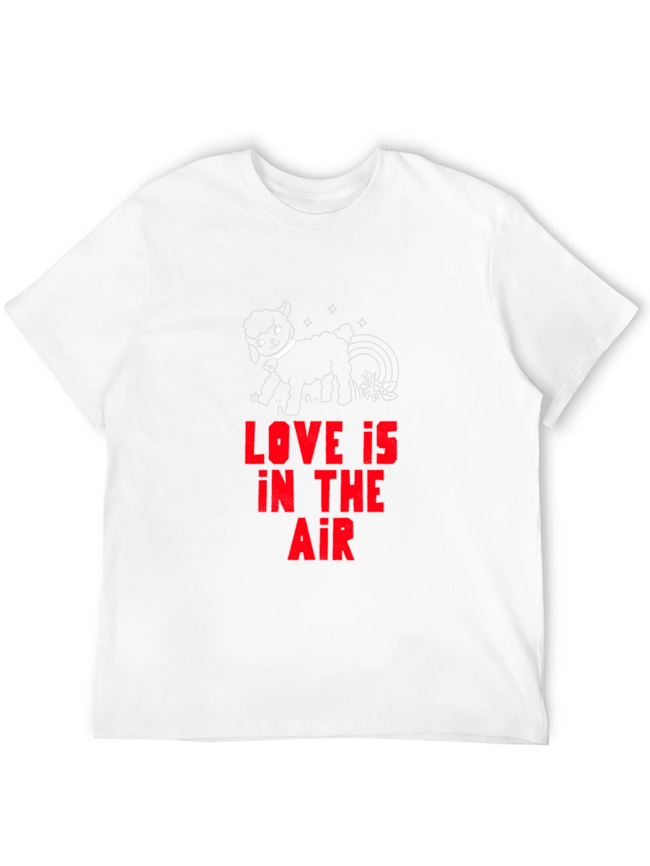 Black Love is in the Air Graphic Tee - Black Cotton T-Shirt view 12