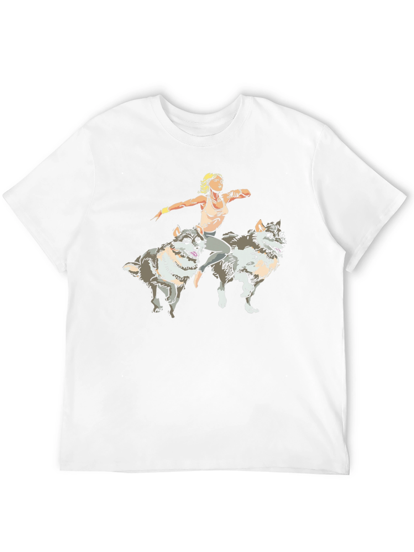 Wolf Rider Graphic T-Shirt - Unisex Design - 12