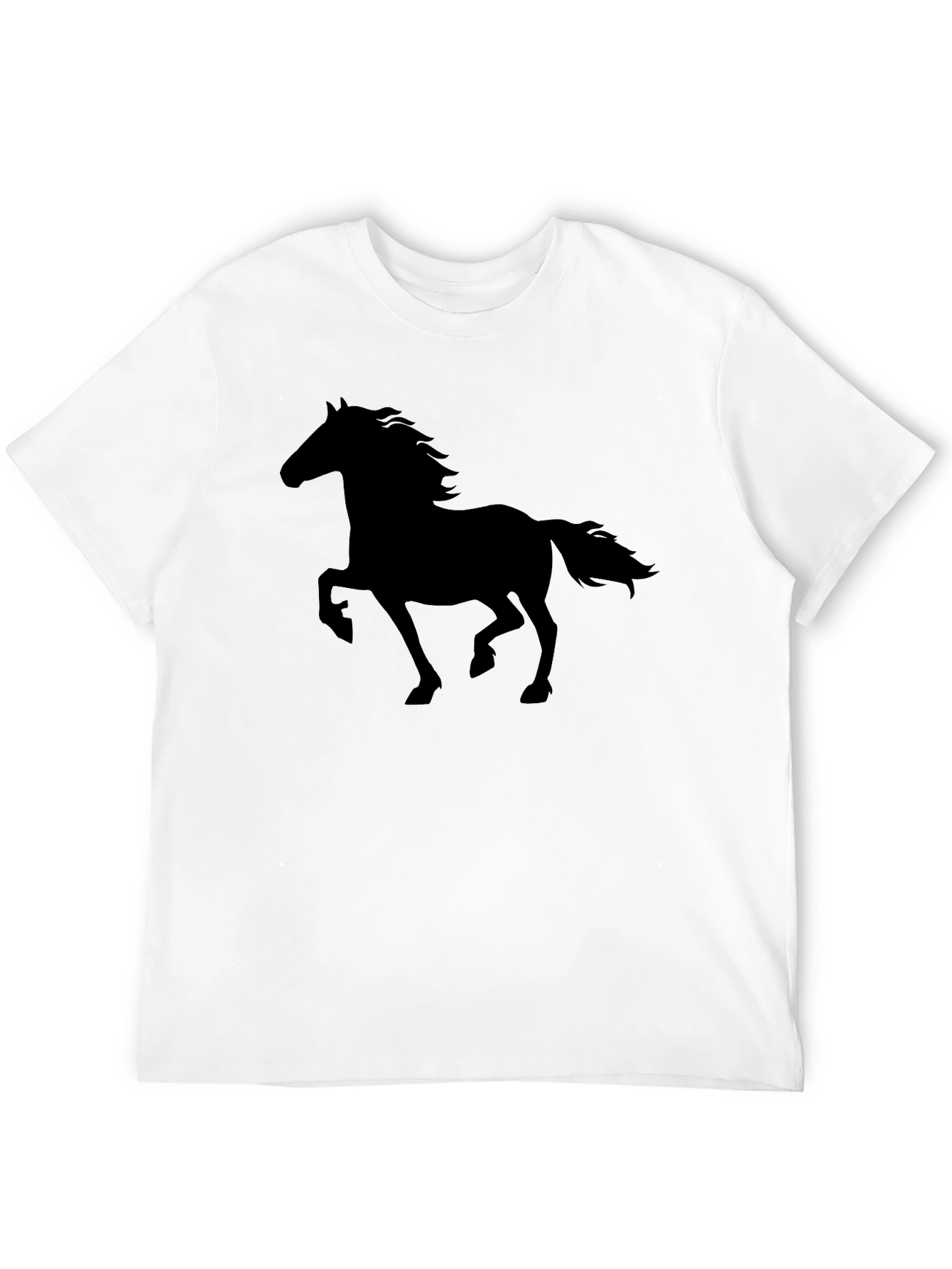 Black Horse Silhouette Graphic T-Shirt view 12