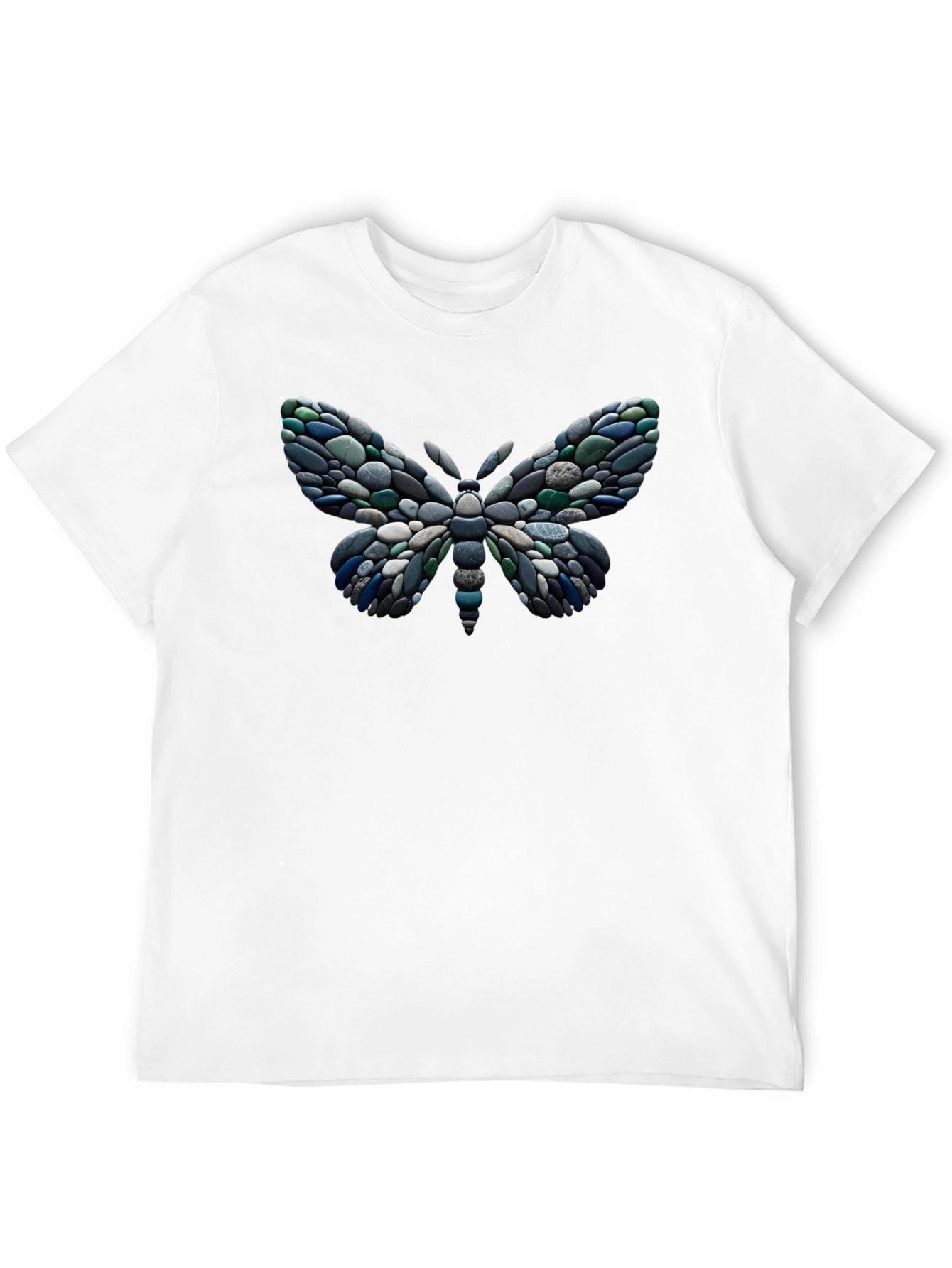 Black Stone Butterfly Graphic Black T-Shirt view 12