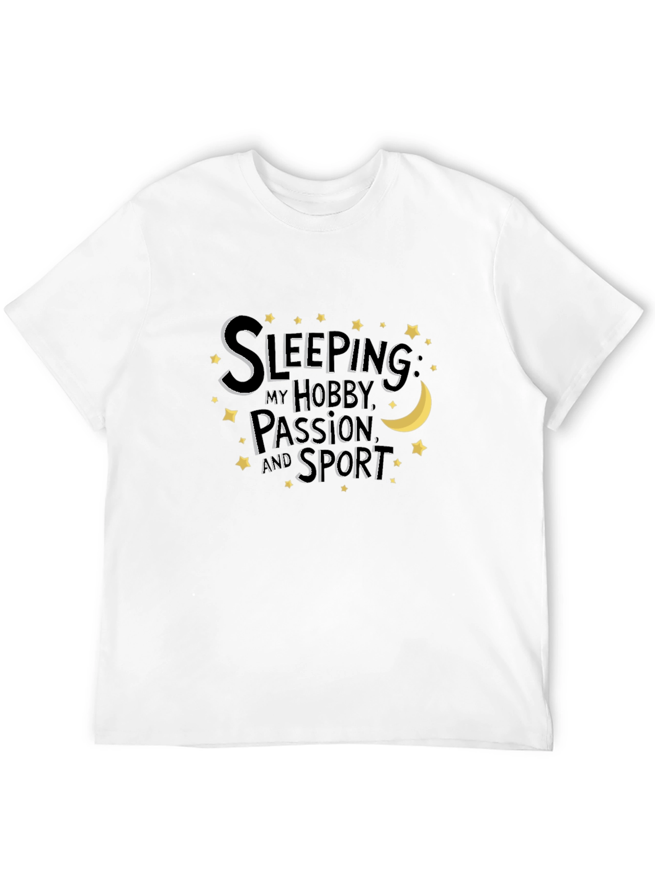 Black Sleeping Hobby Passion Sport Tee view 12