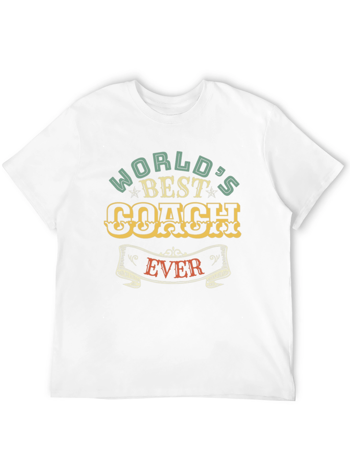 Black World's Best Coach Ever Graphic T-Shirt view 12