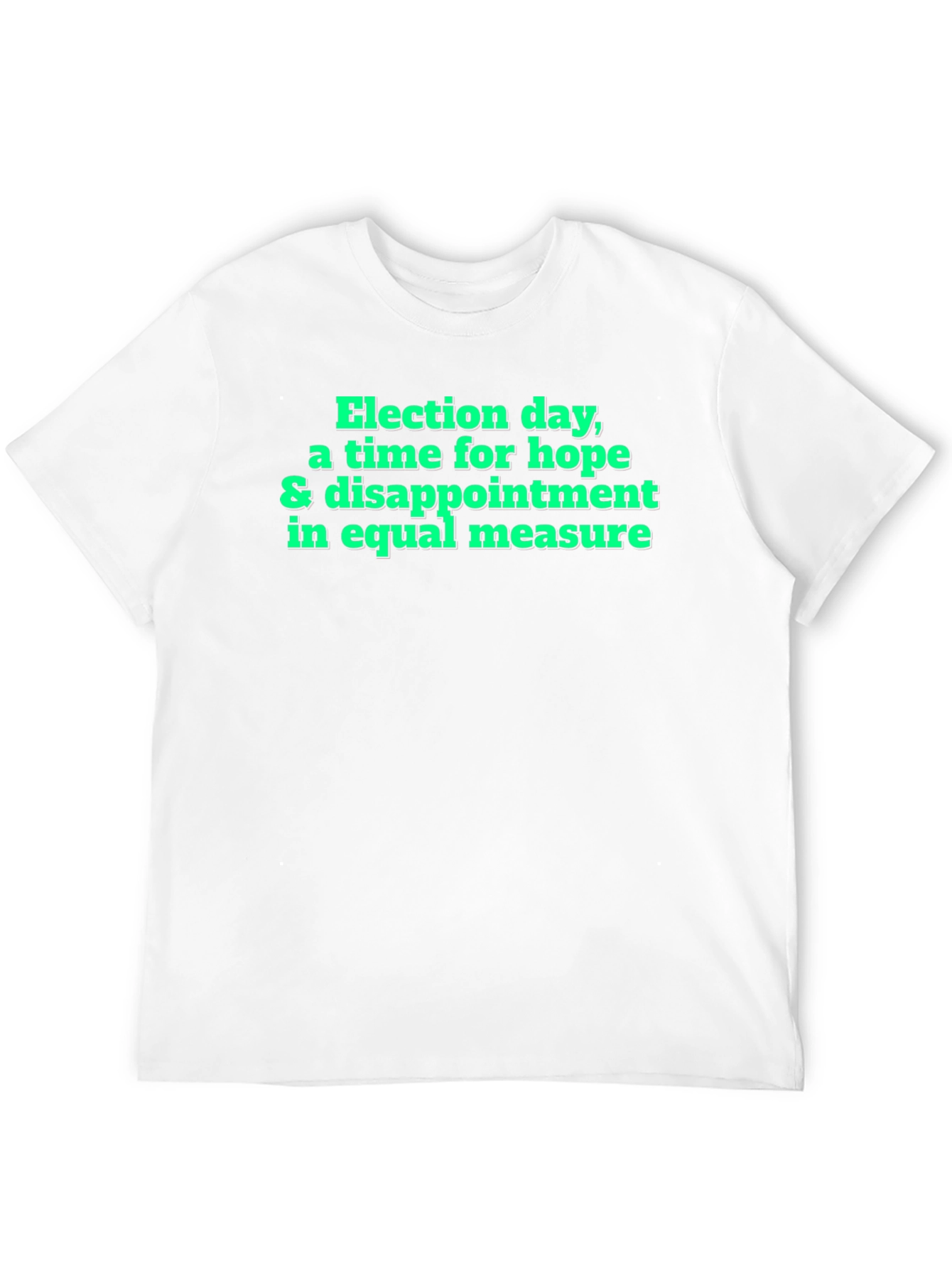 Black Election Day Hope & Disappointment T-Shirt view 12