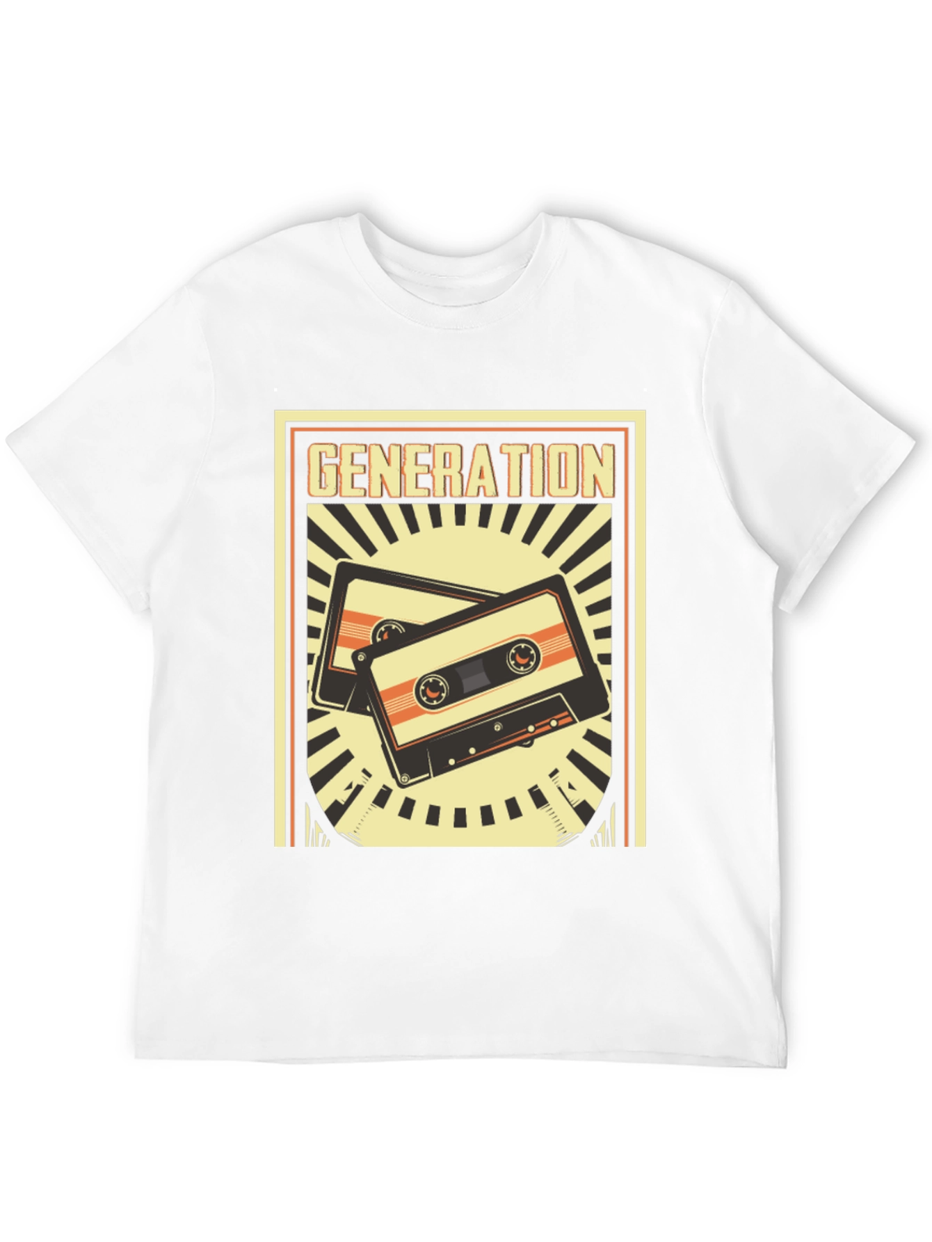 Black Retro Generation Cassette Tape Graphic Tee view 12