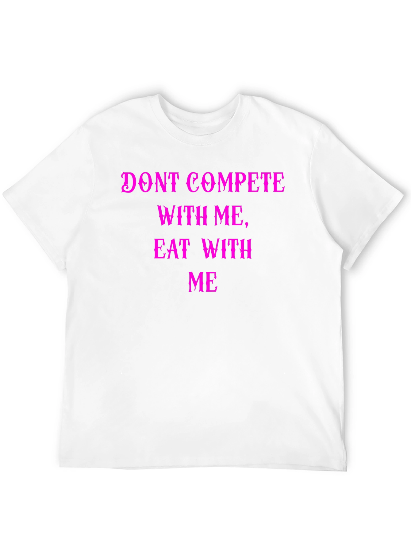 Black Funny Eat With Me Graphic Tee view 12