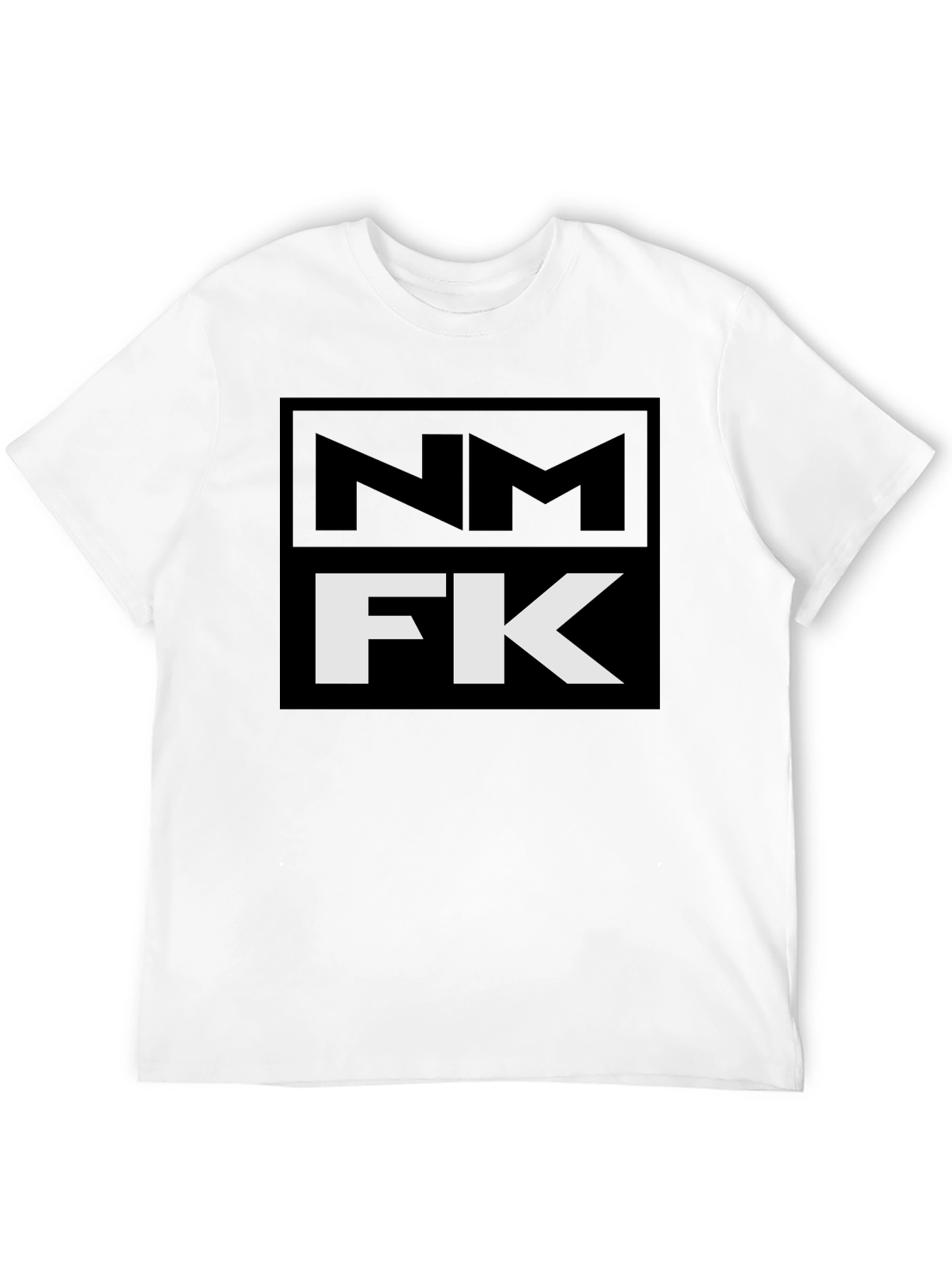 Black NM FK Graphic Tee - Bold Statement T-Shirt view 12