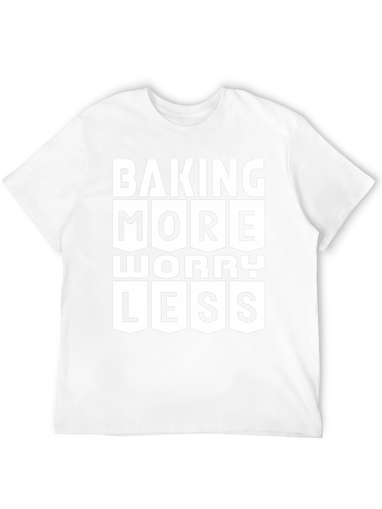 Black Baking More Worry Less Graphic Tee view 12
