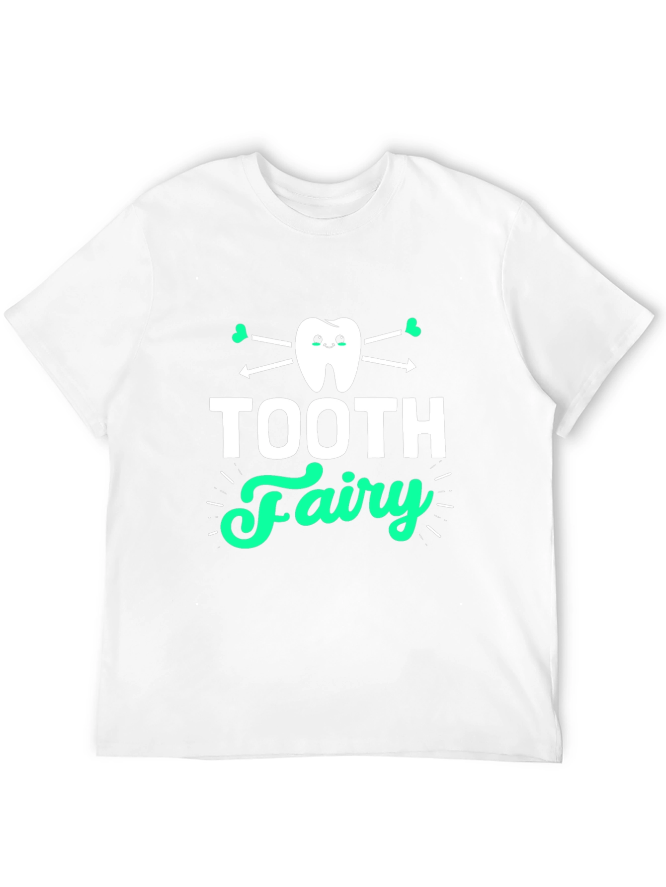 Black Tooth Fairy Graphic T-Shirt - Black Cotton Tee view 12