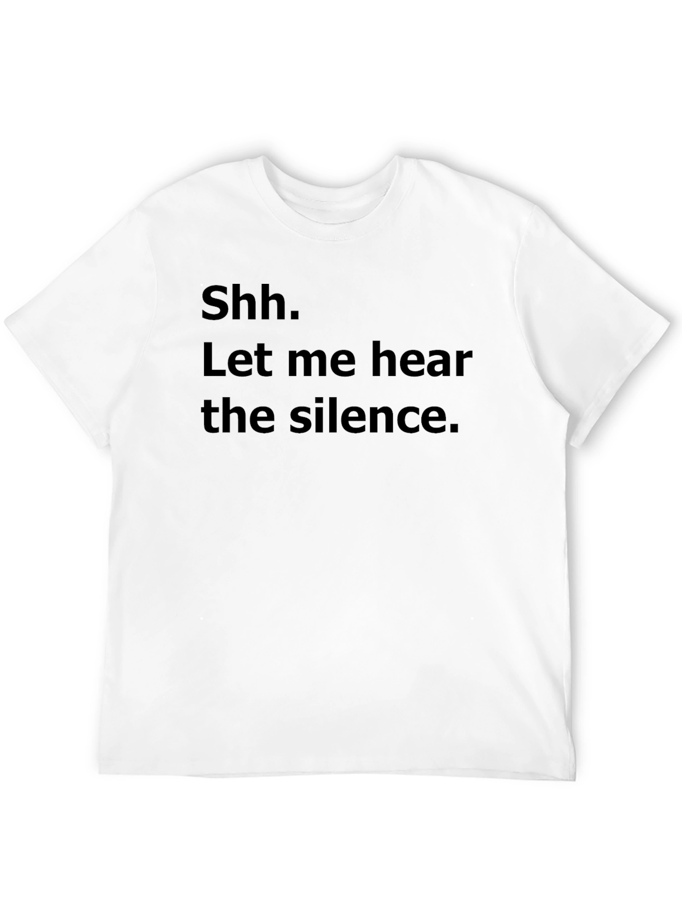 Black Silence Please T-Shirt - Hear the Silence view 12
