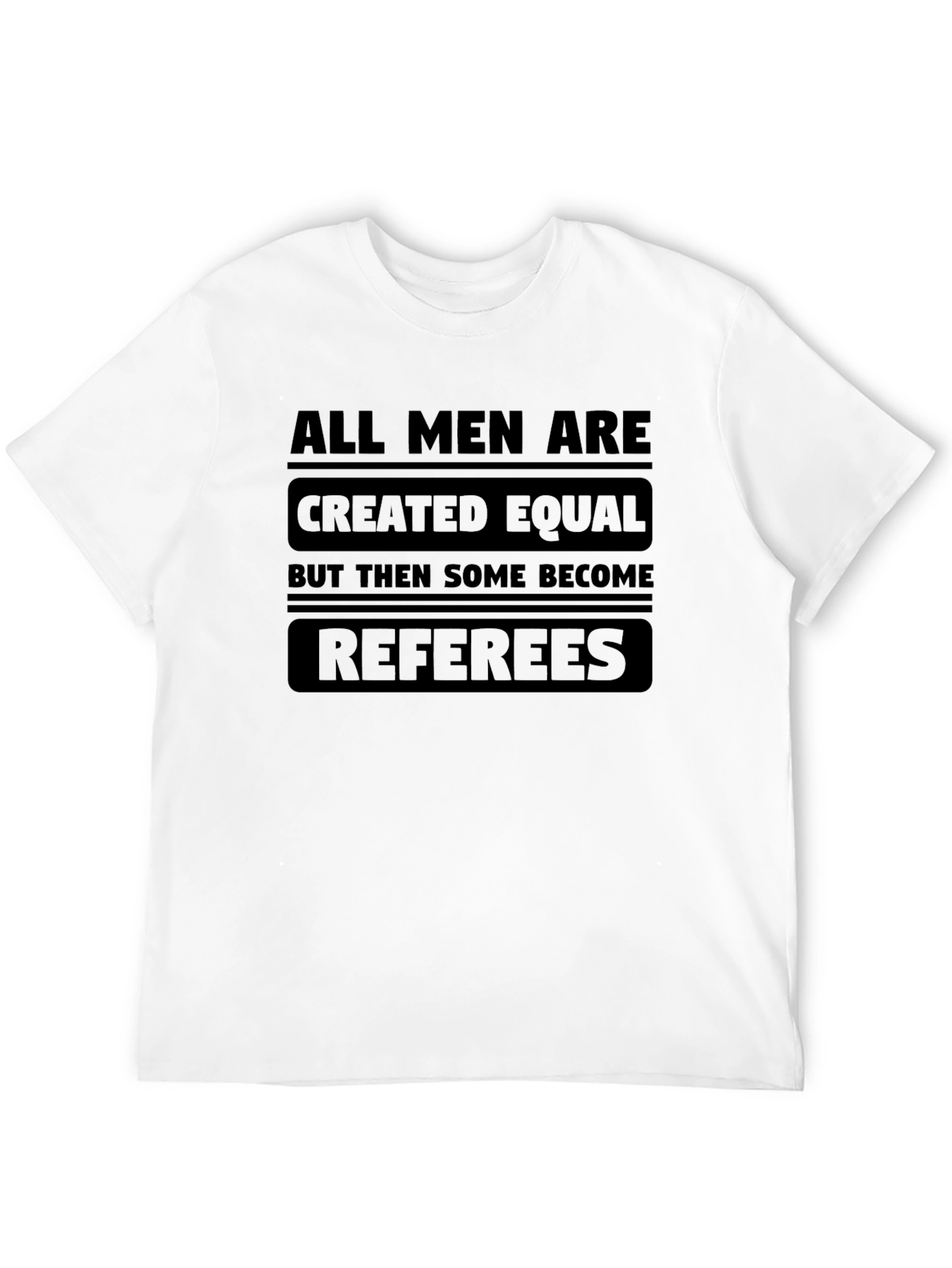 Black Referee Humor T-Shirt view 12