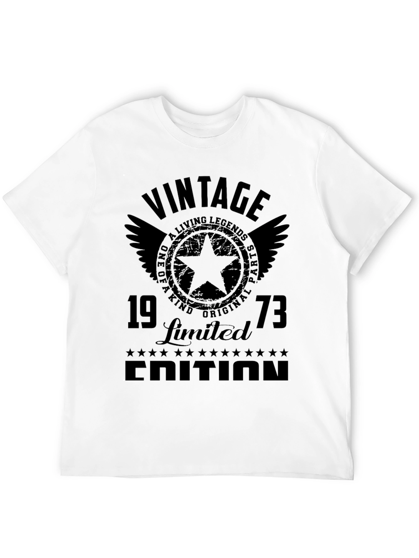 Black Vintage 1973 Limited Edition Graphic T-Shirt view 12