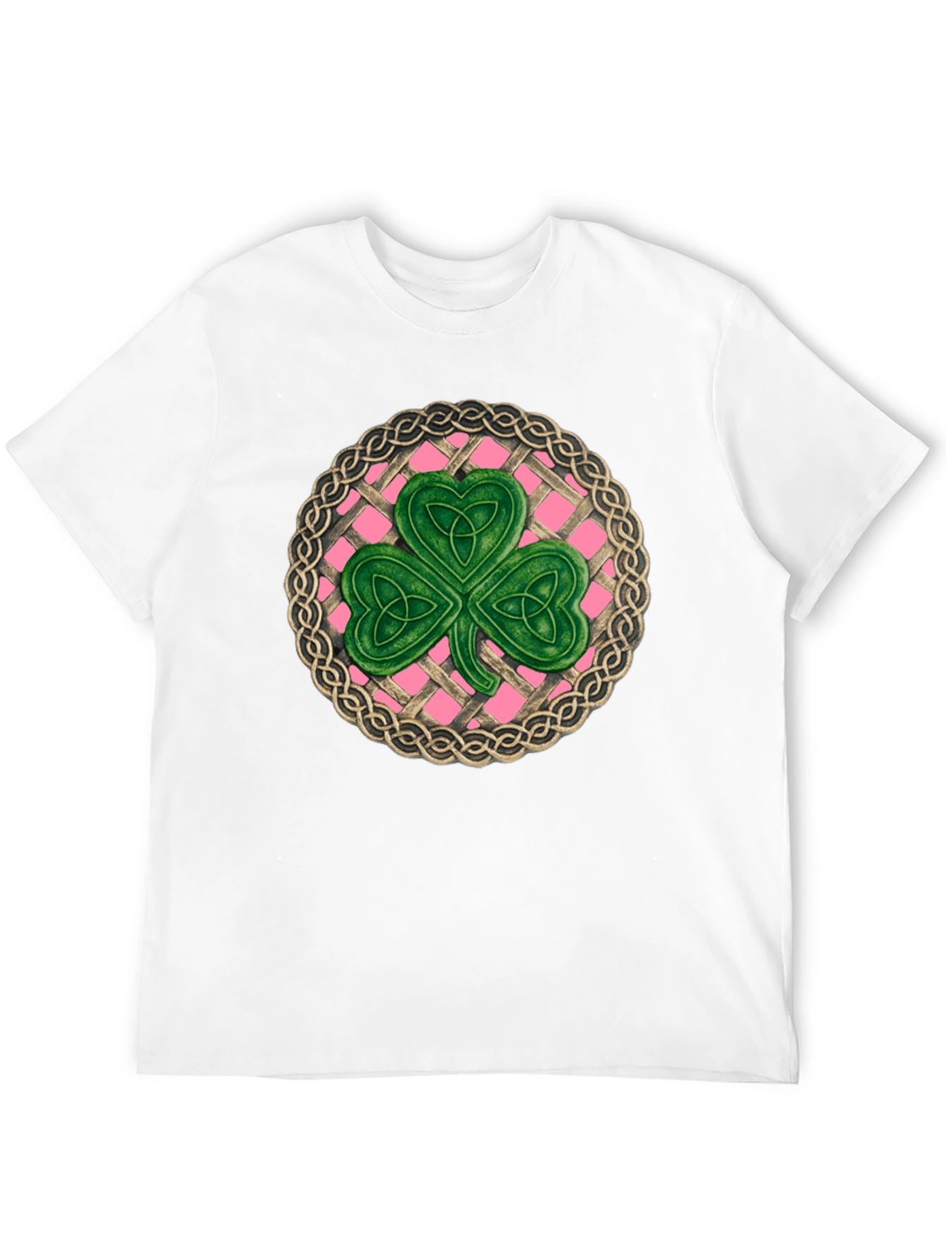 Black Celtic Knot Shamrock T-Shirt - St. Patrick's Day view 12