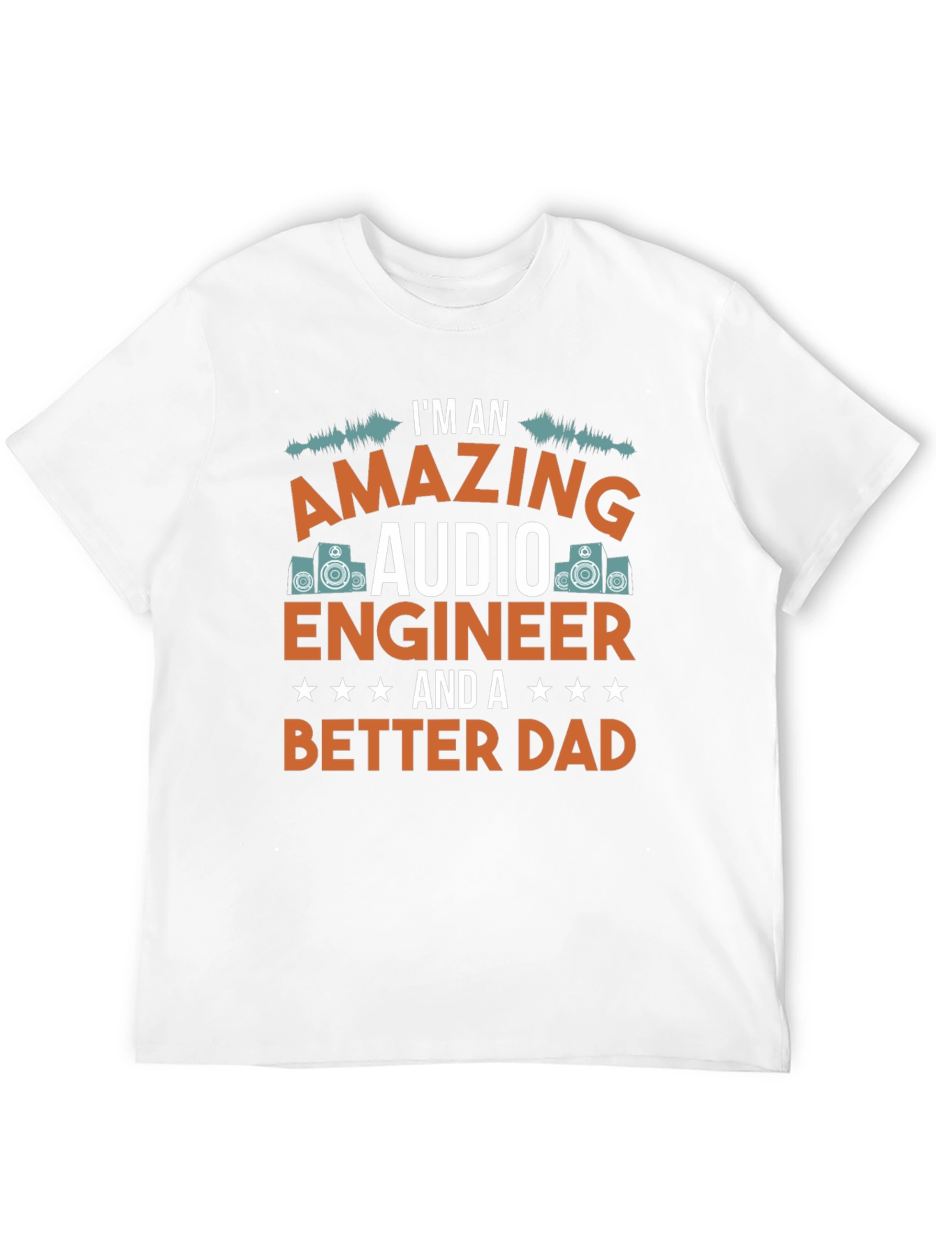 Black Amazing Audio Engineer Dad T-Shirt view 12