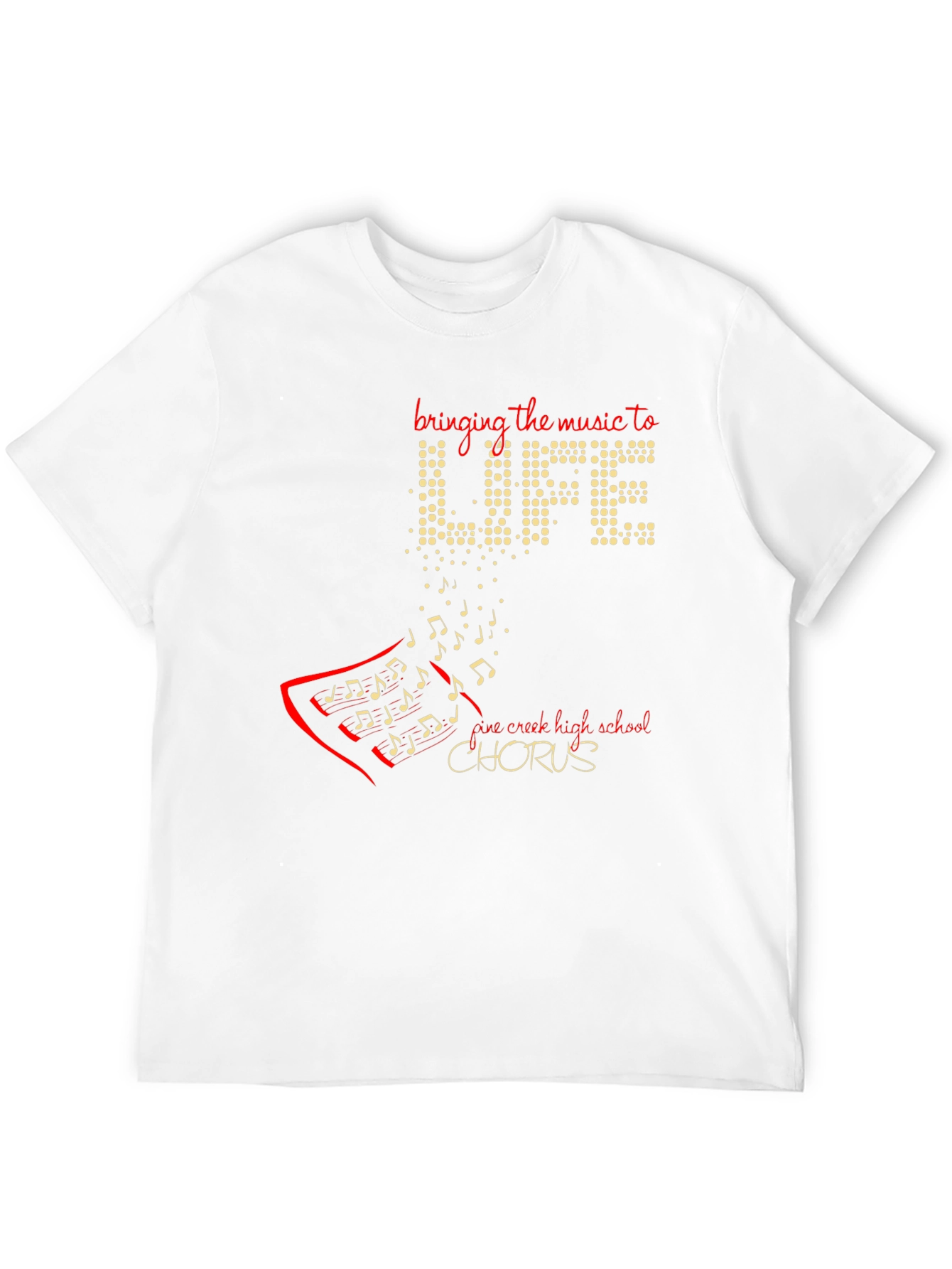 Black Bring The Music To Life Chorus T-Shirt view 12