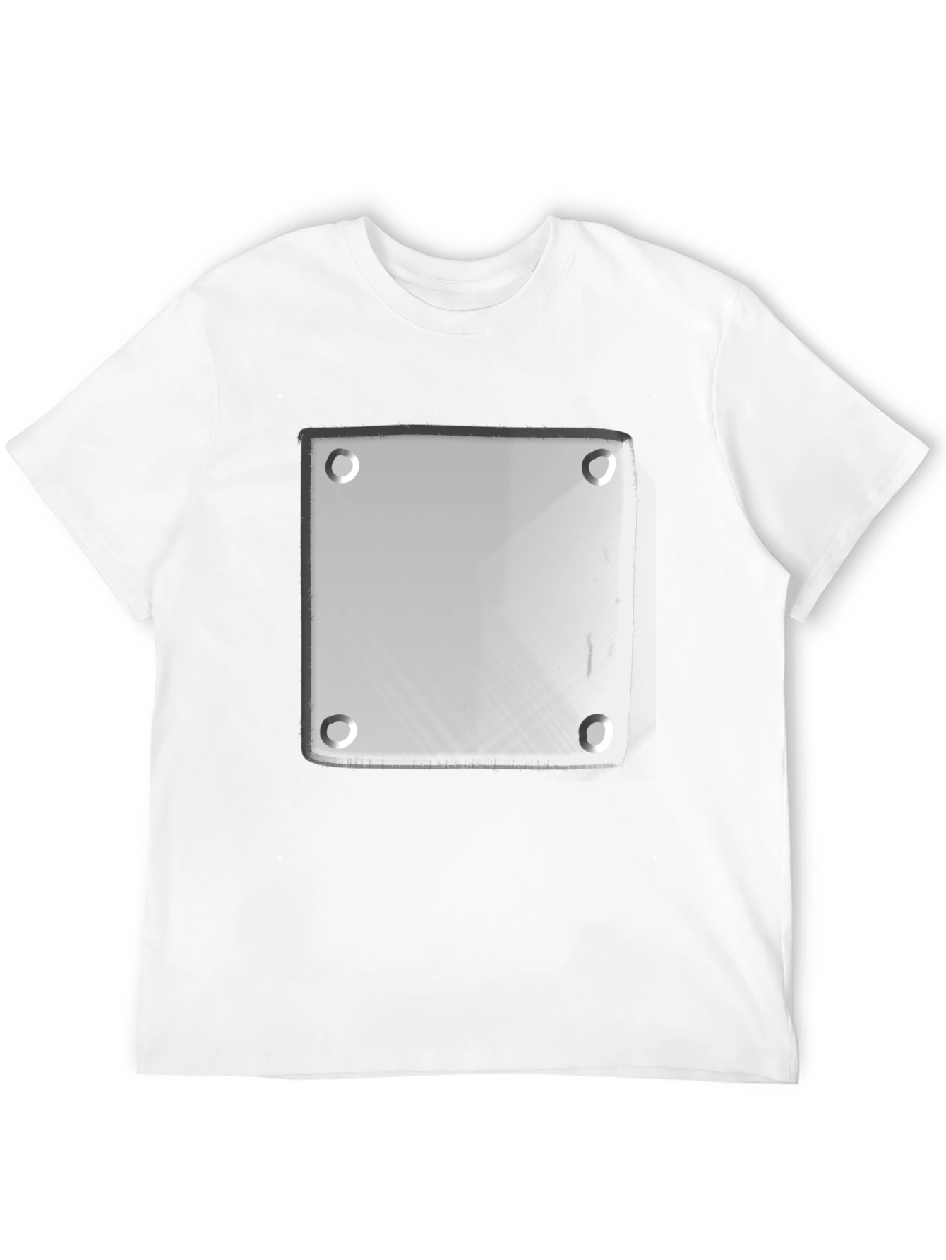 Black Novelty Plate Graphic Tee - Black Casual T-Shirt view 12