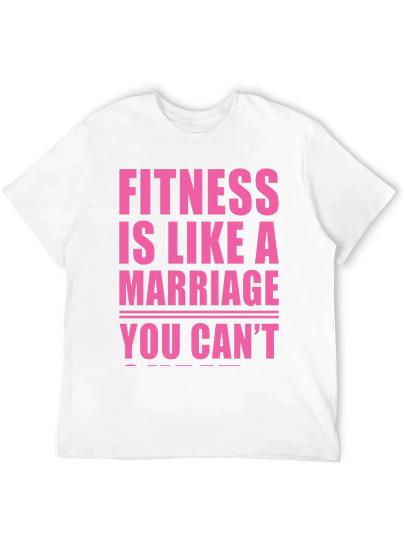 Black Fitness is Like a Marriage T-Shirt view 12