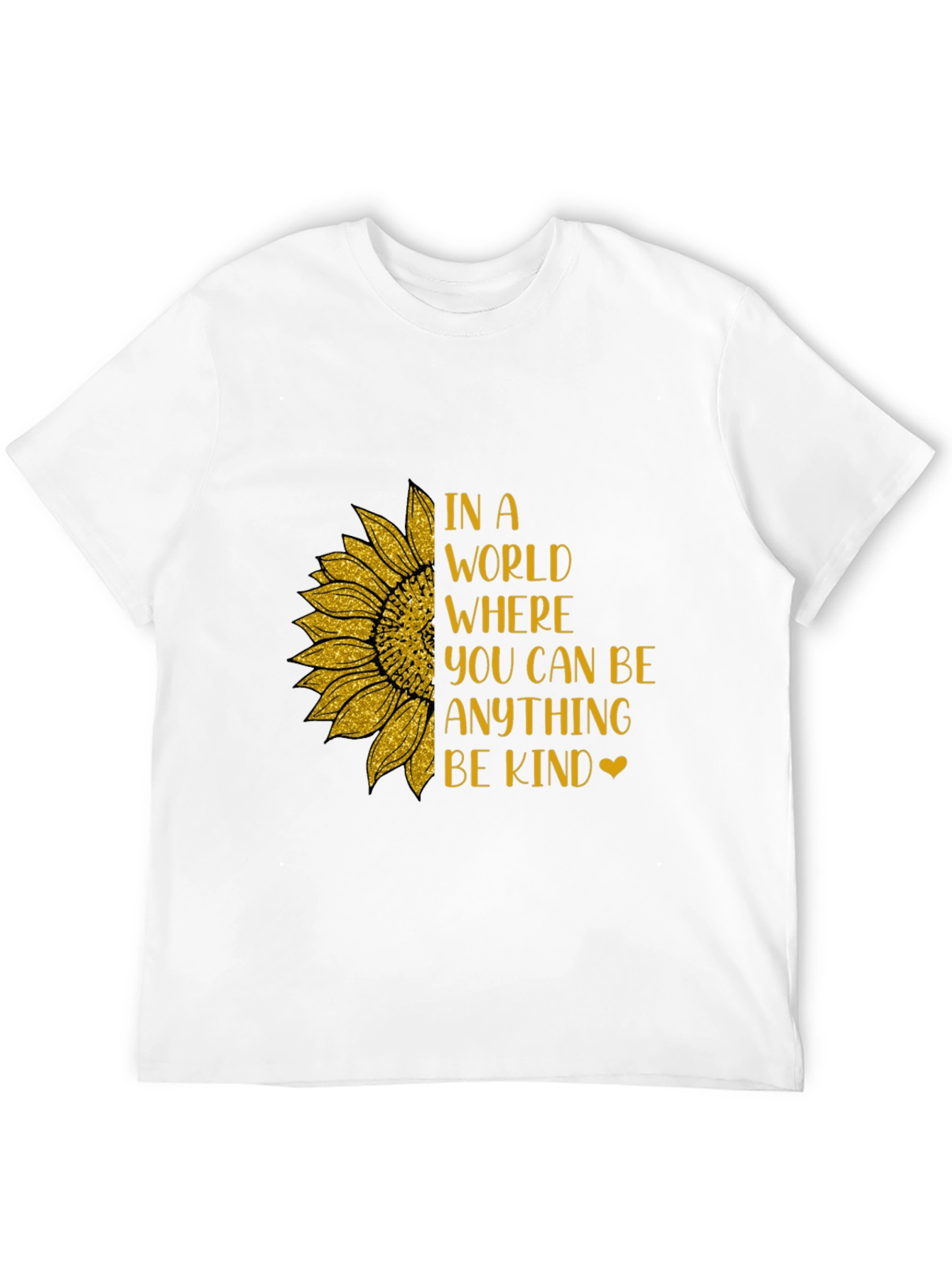 Black Kindness Sunflower Graphic Tee view 12
