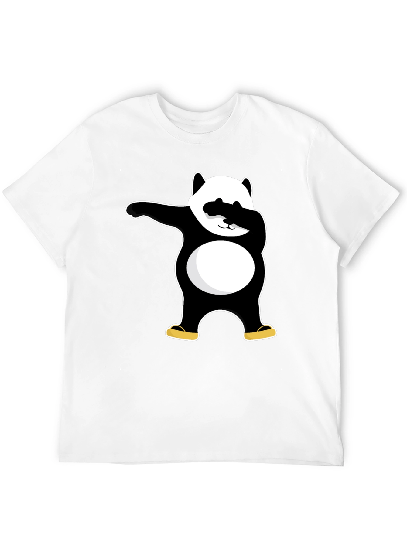 Black Dabbing Panda Black T-Shirt - Cool Graphic Tee view 12