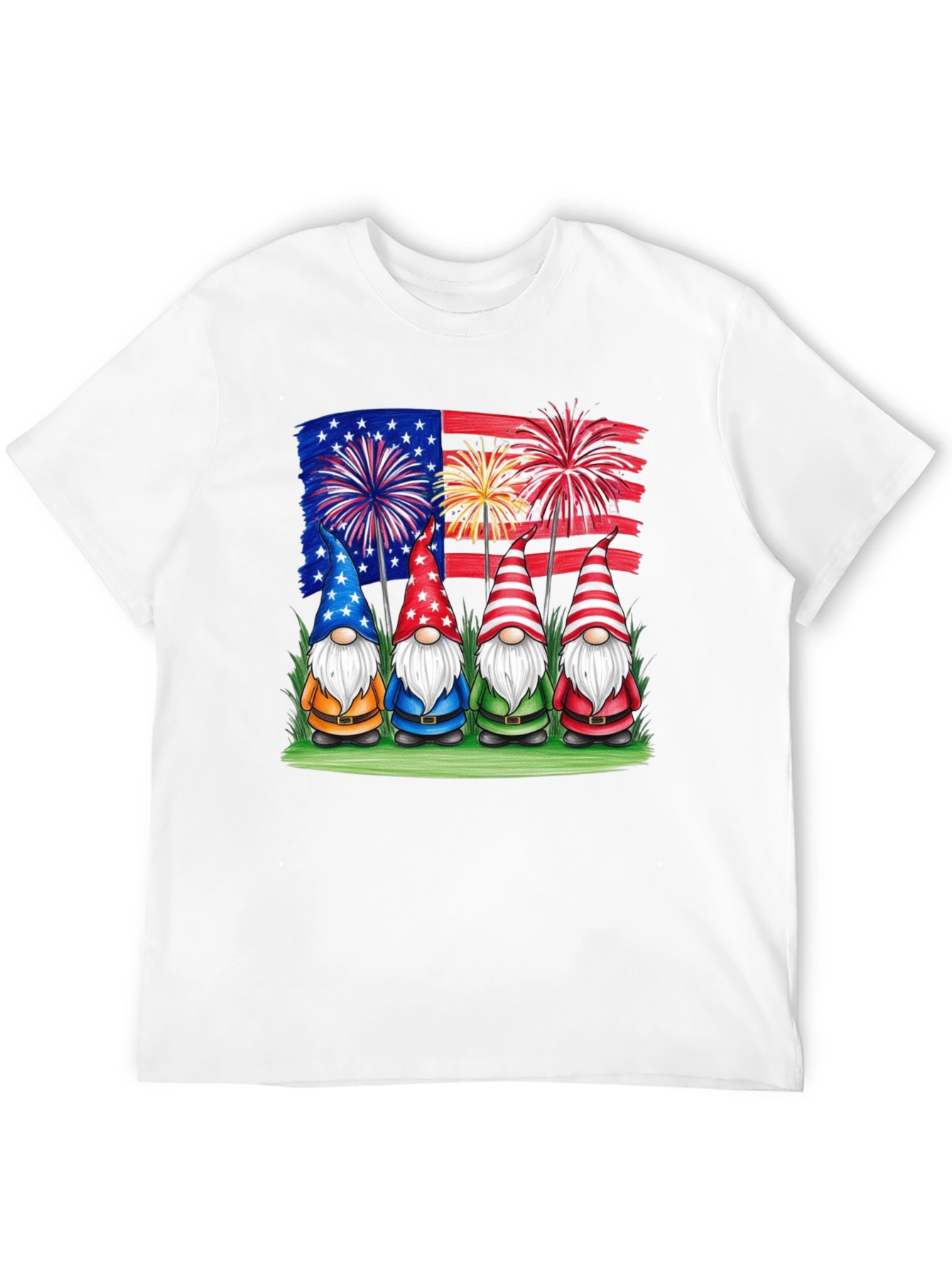 Black Patriotic Gnomes T-Shirt - USA Pride! view 12