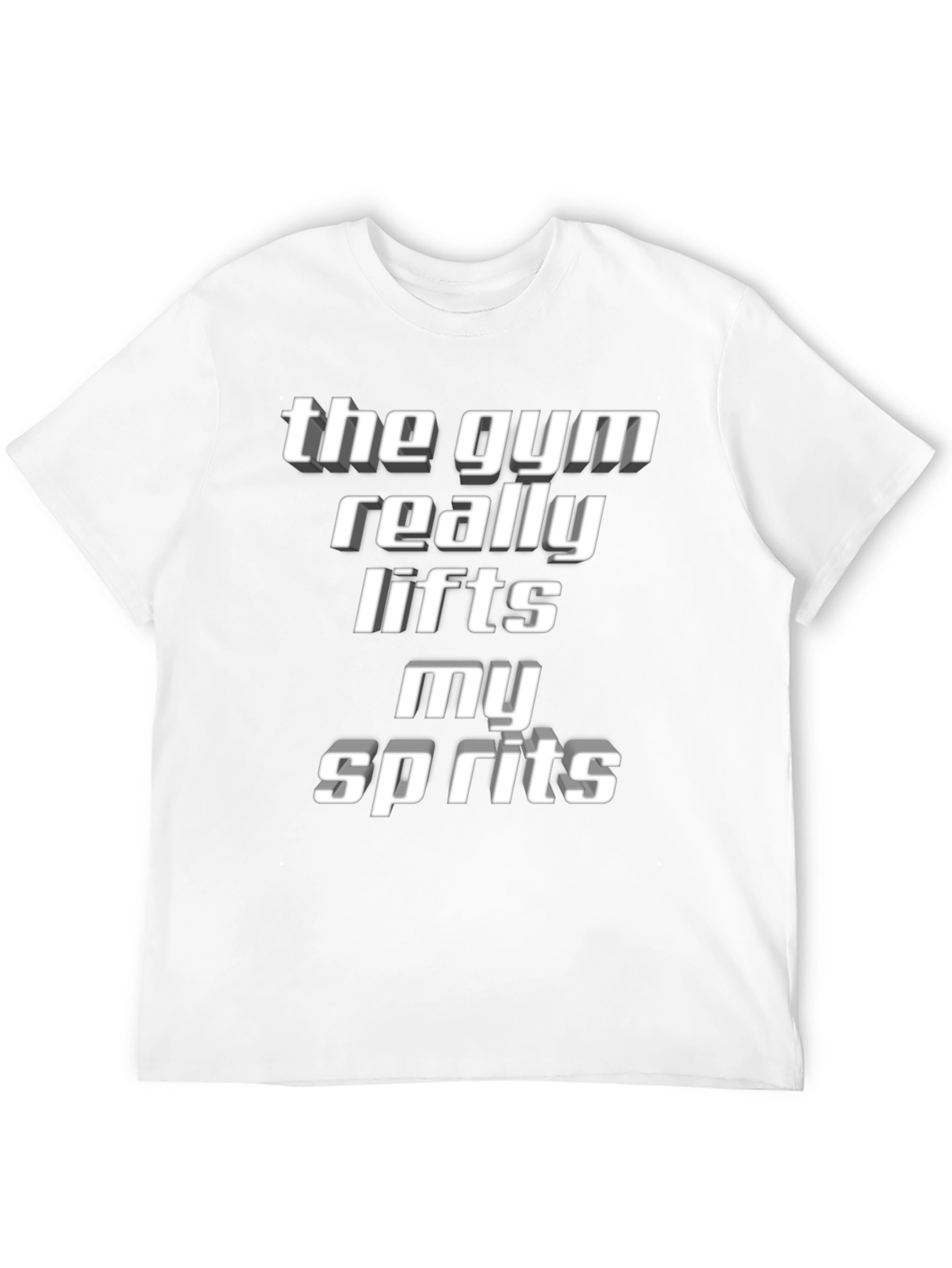 Black Gym Lifts Spirits T-Shirt - Motivation Tee view 12