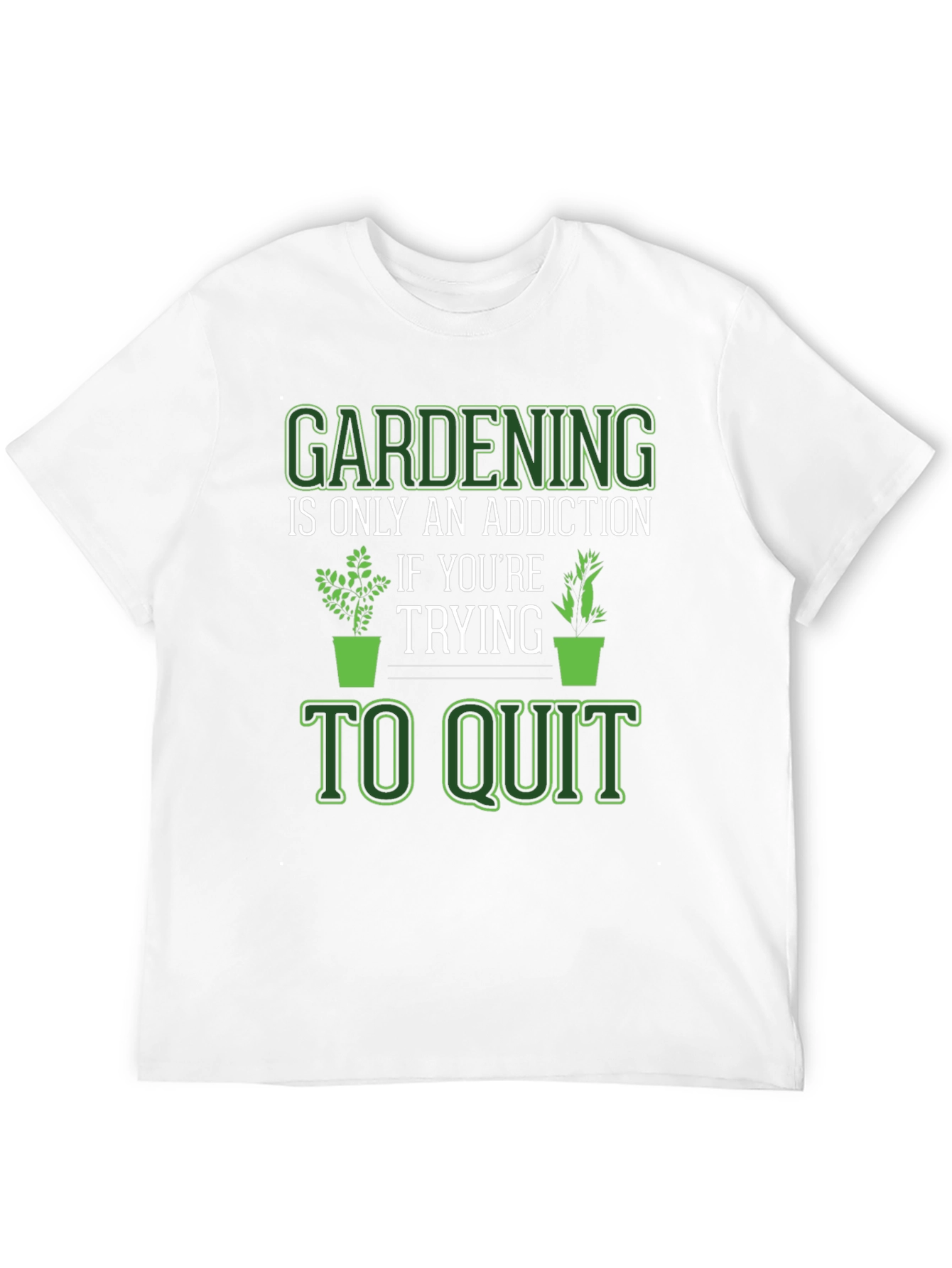 Black Gardening Addiction T-Shirt view 12