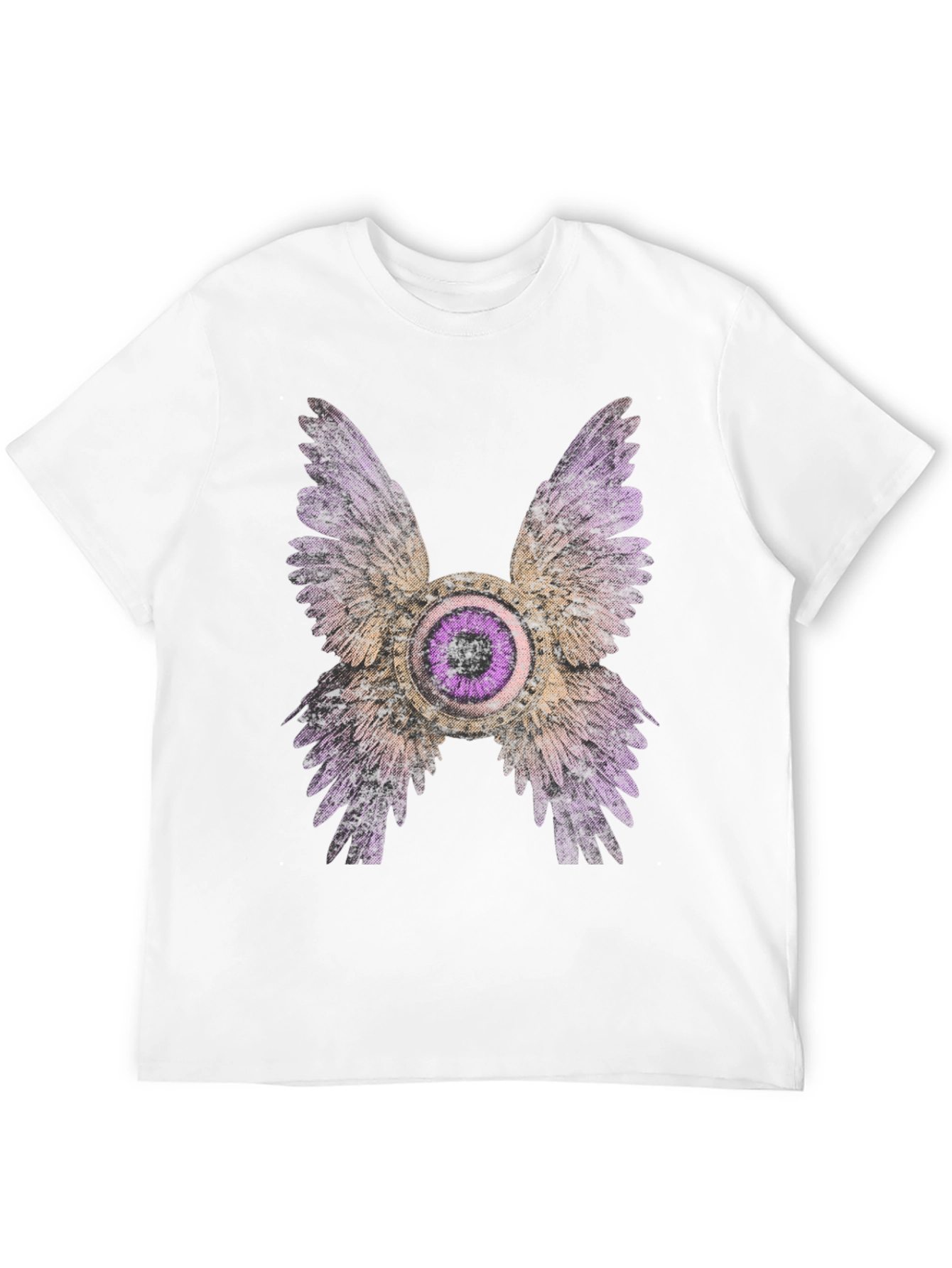 Black Winged Eye Graphic Tee - Bold Statement Shirt view 12