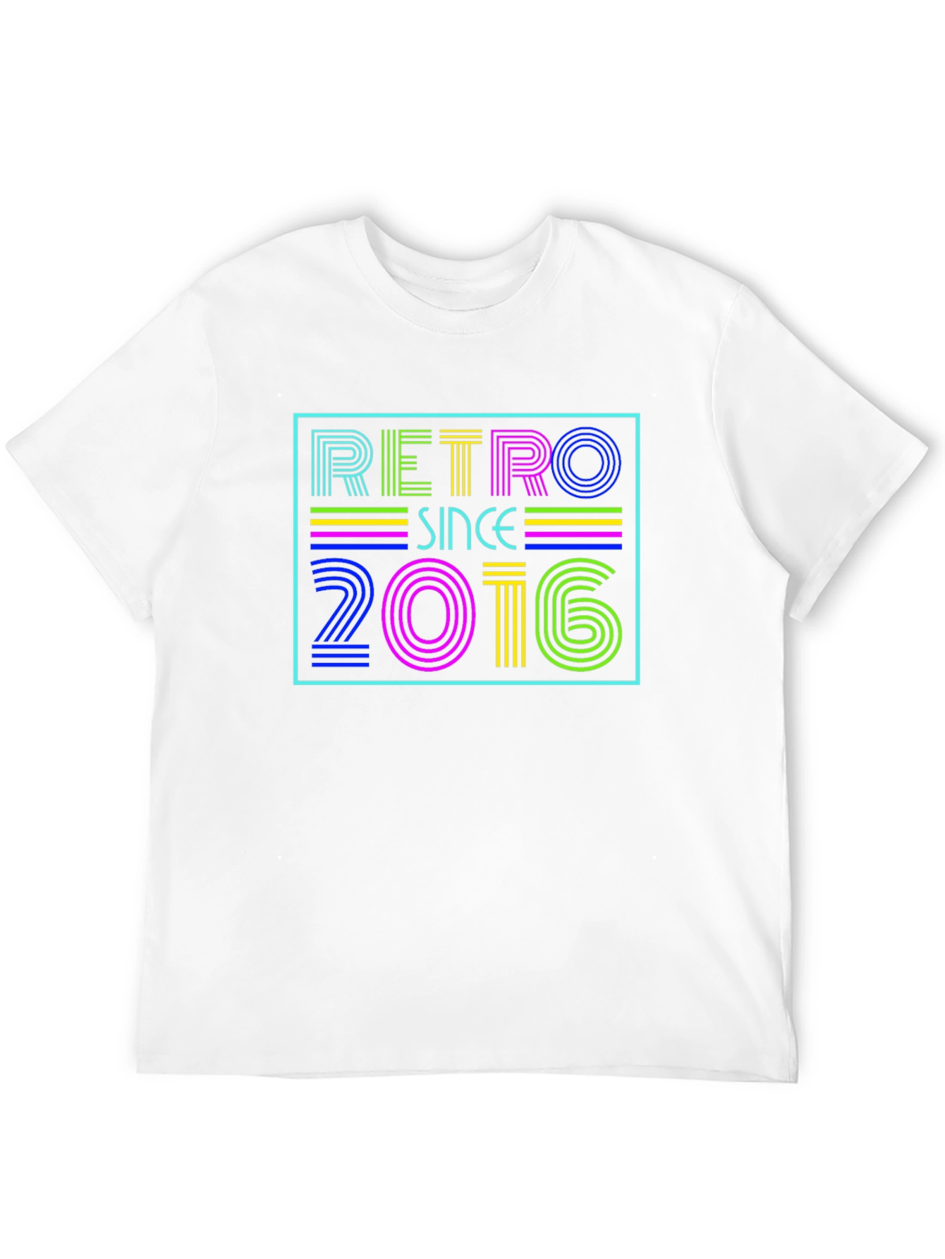 Black Retro Since 2016 Graphic T-Shirt view 12