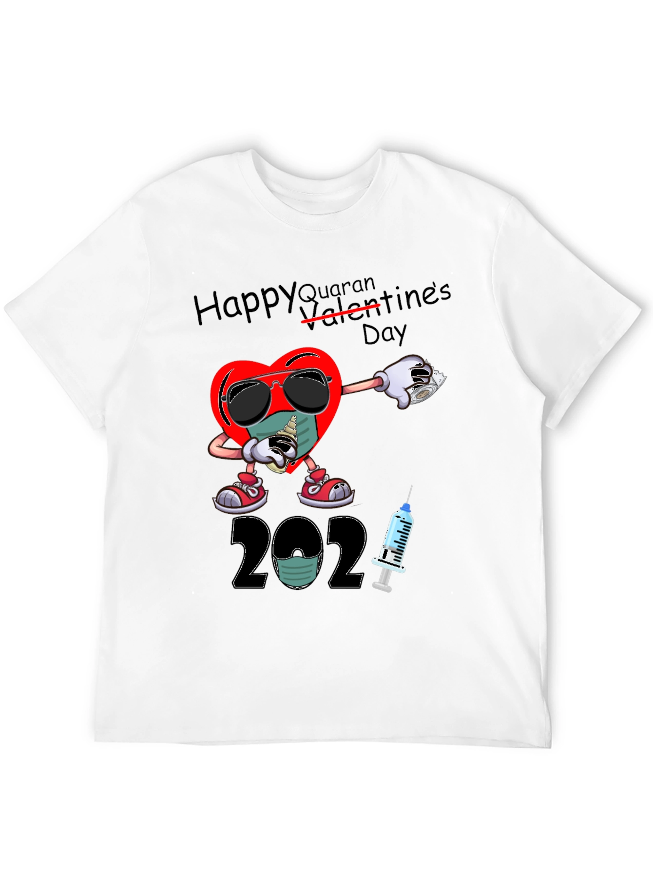 Black Happy Quarantines Day 2021 T-Shirt view 12