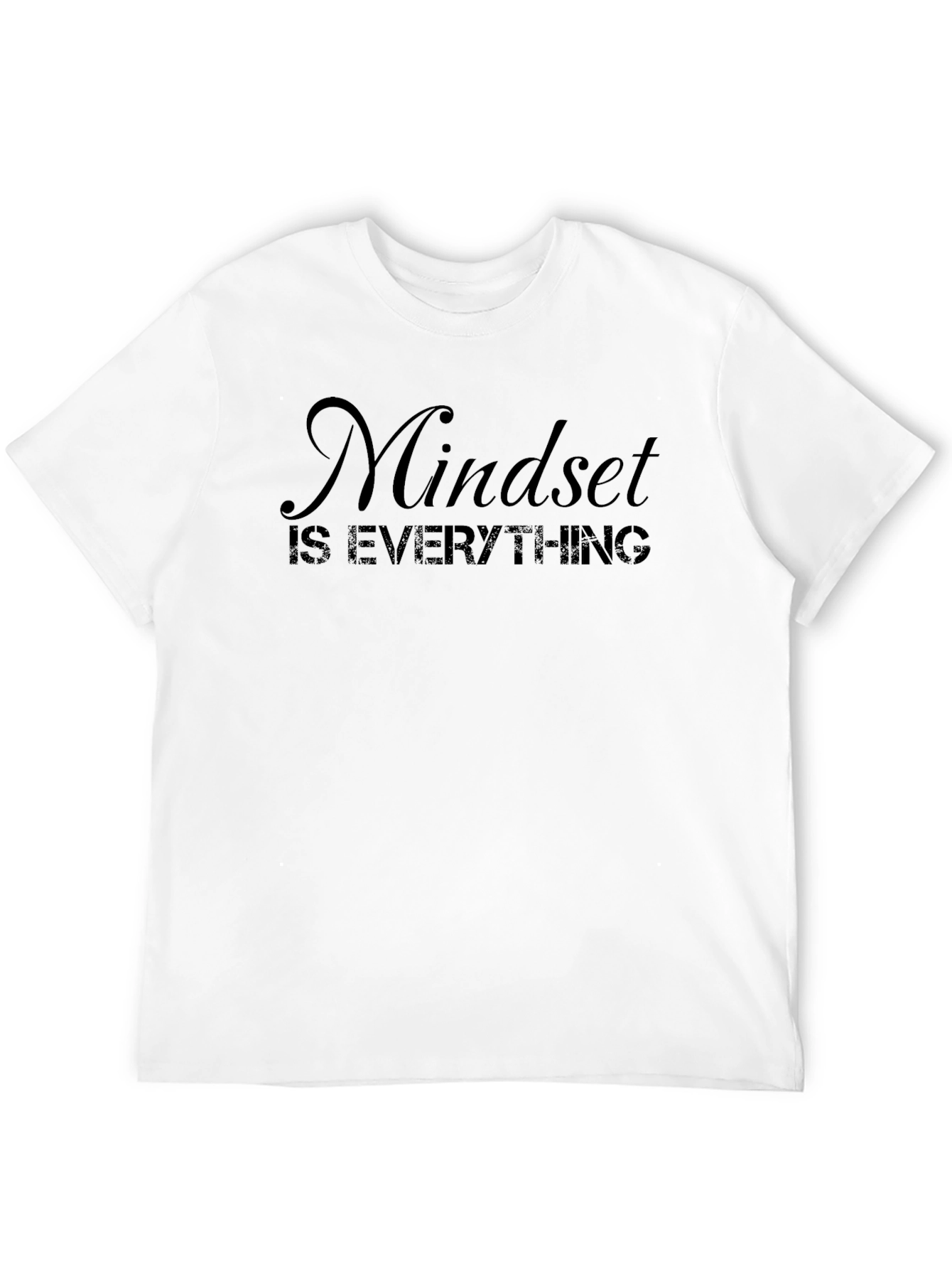 Black Mindset is Everything Black Graphic T-Shirt view 12