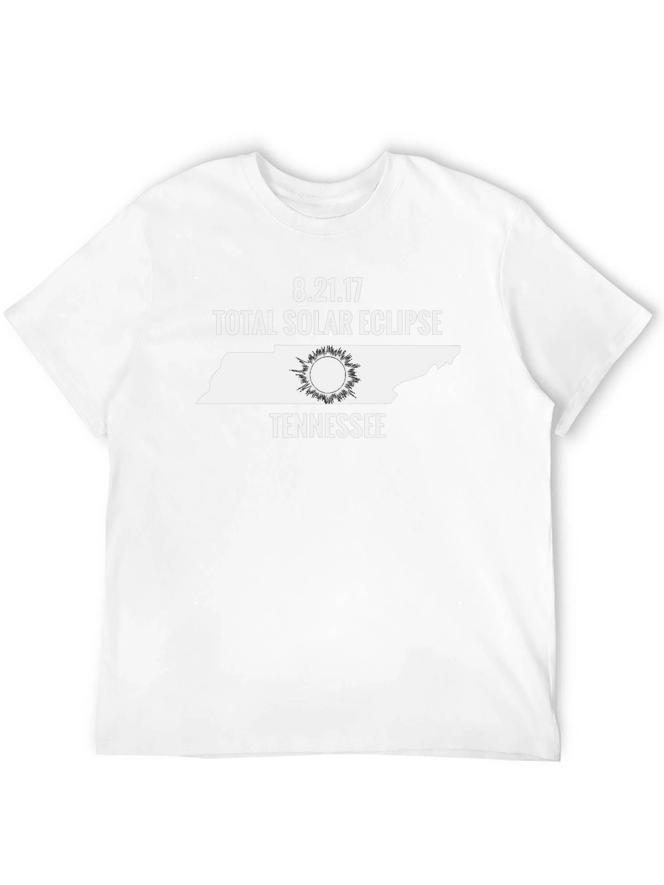 Black Total Solar Eclipse Tennessee August 2017 T-Shirt view 12