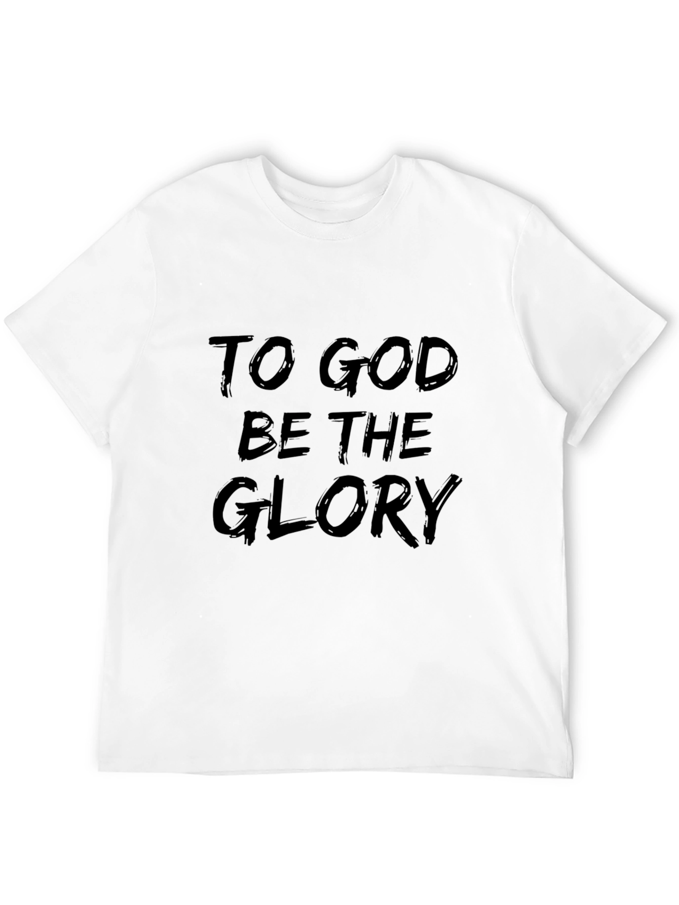 Black To God Be The Glory Graphic Tee - Stylish Christian Apparel view 12