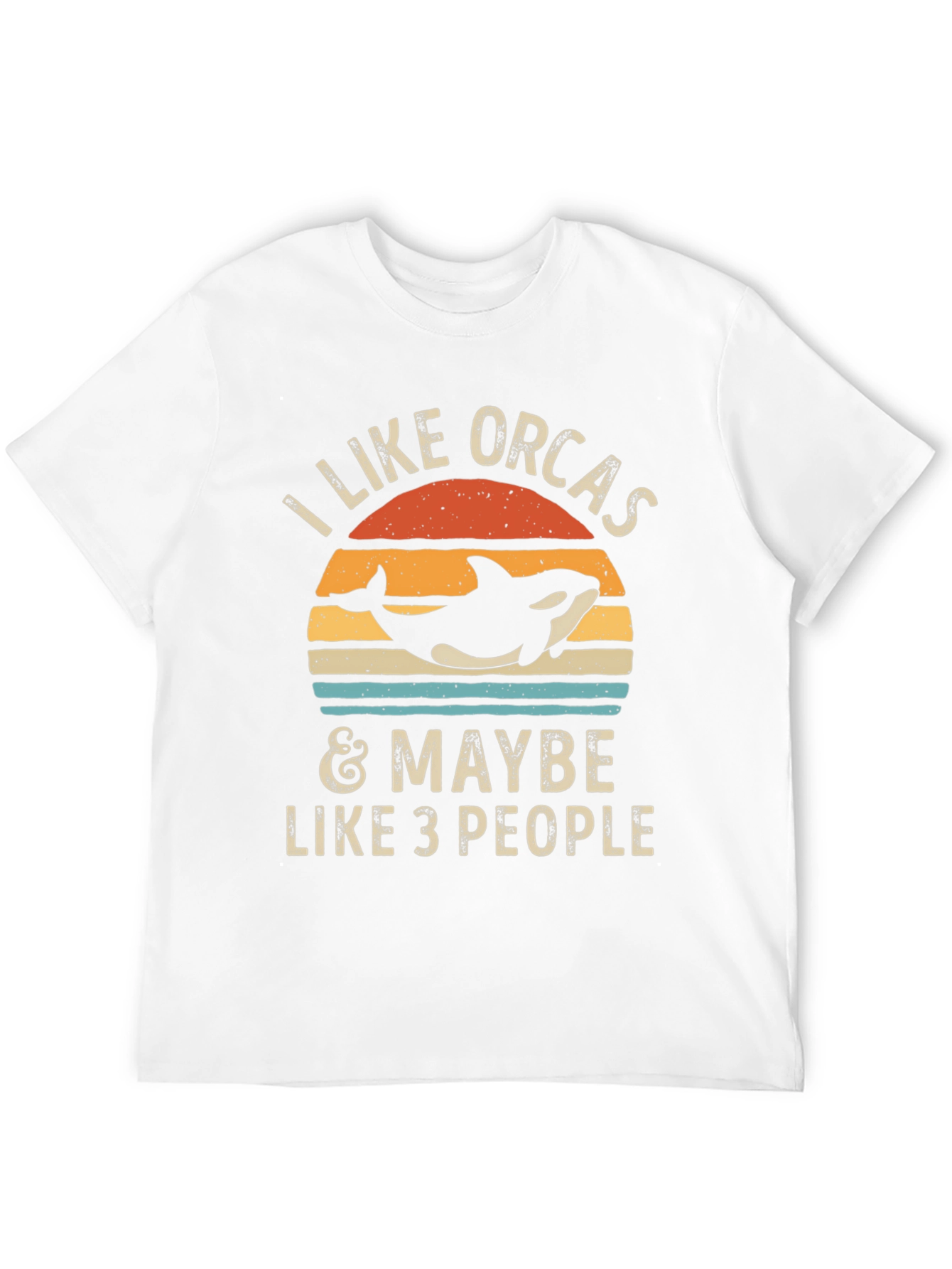 Black I Like Orcas & Maybe Like 3 People Graphic Tee view 12
