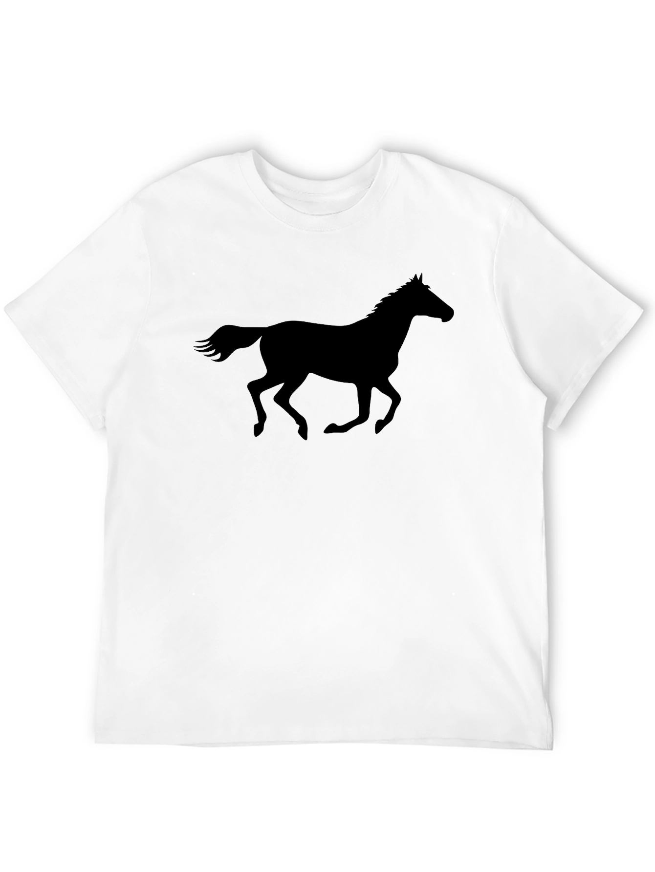 Black Black Horse Silhouette T-Shirt view 12
