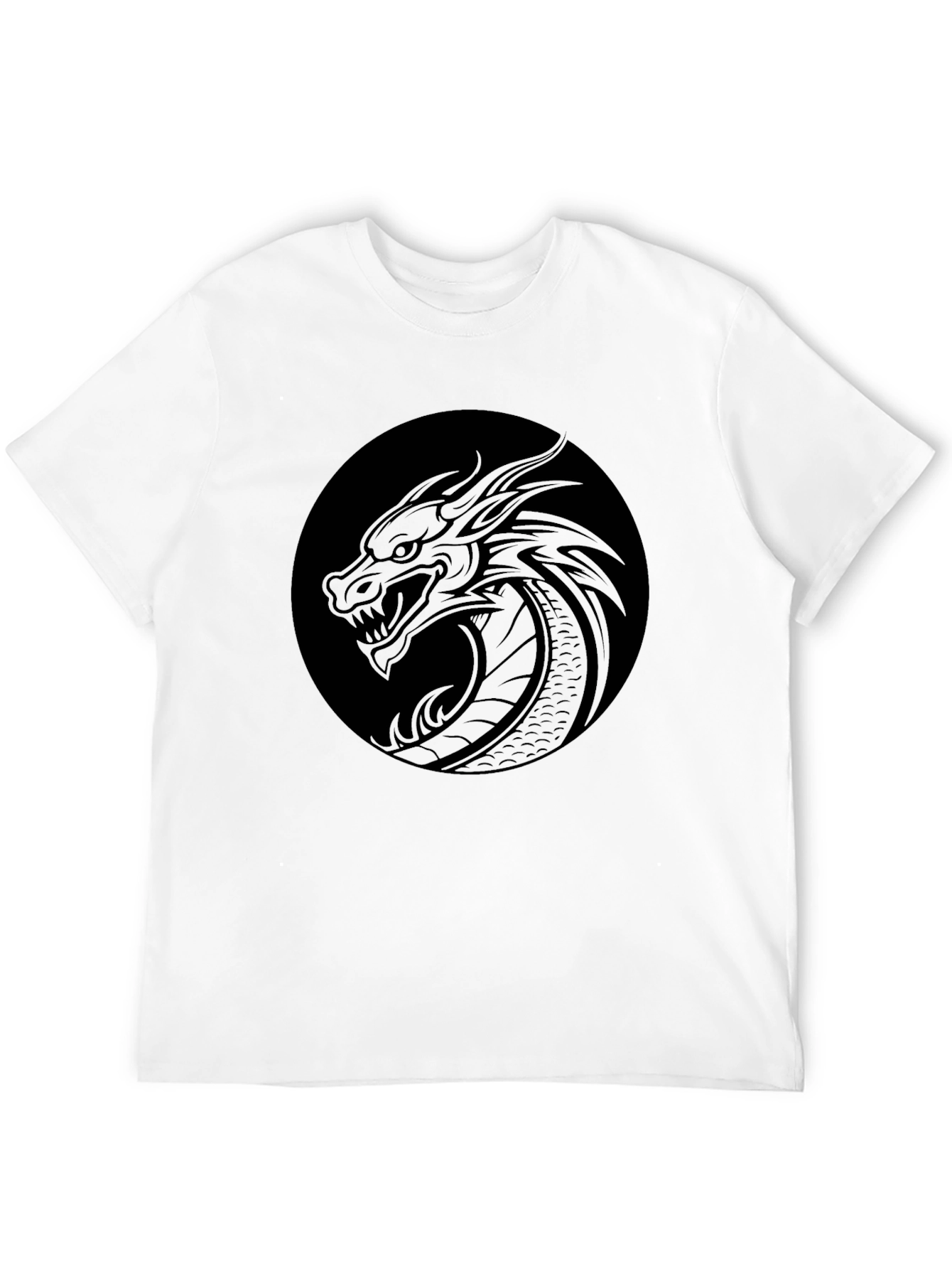 Black Dragon Circle Tee - Mens Graphic T-Shirt view 12