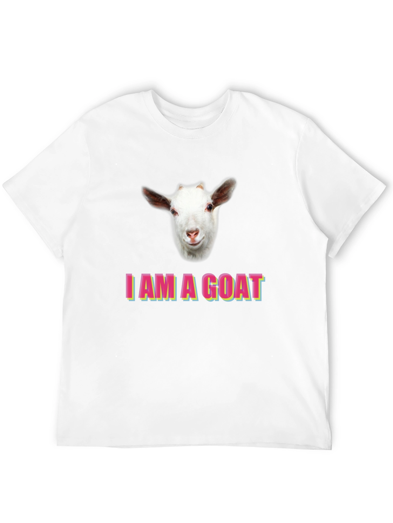 Black I am a Goat T-Shirt, Funny Animal Tee view 12