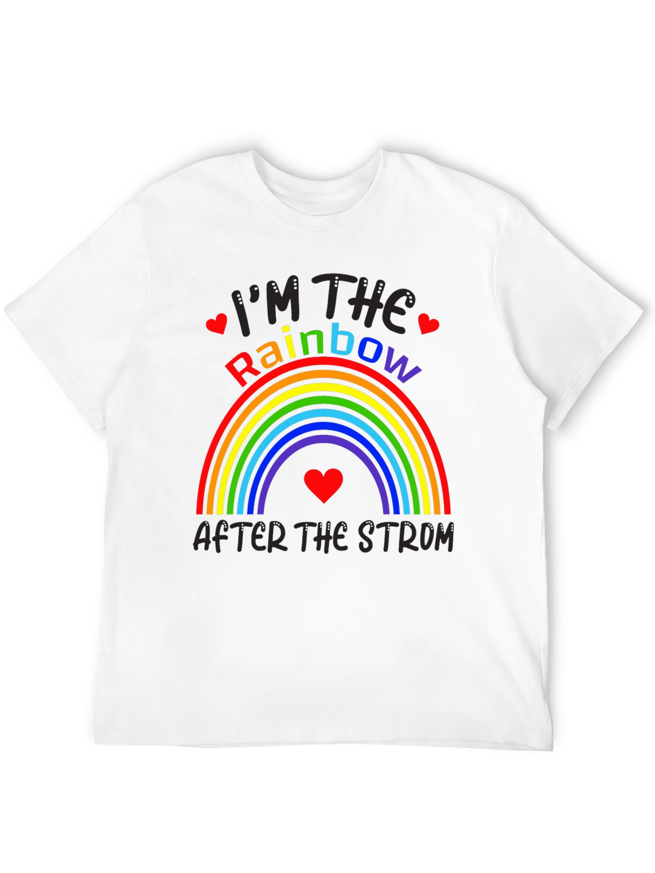 Black Rainbow After The Storm Graphic Tee view 12