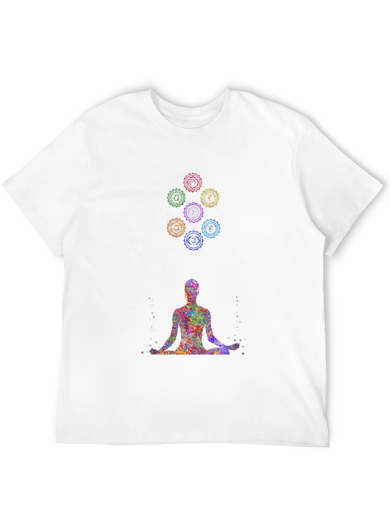 Black Chakra Meditation T-Shirt - Spiritual Design Tee view 12