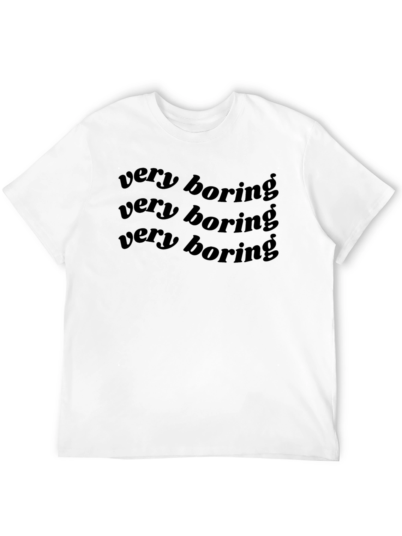 Black Very Boring Graphic Tee - Black view 12