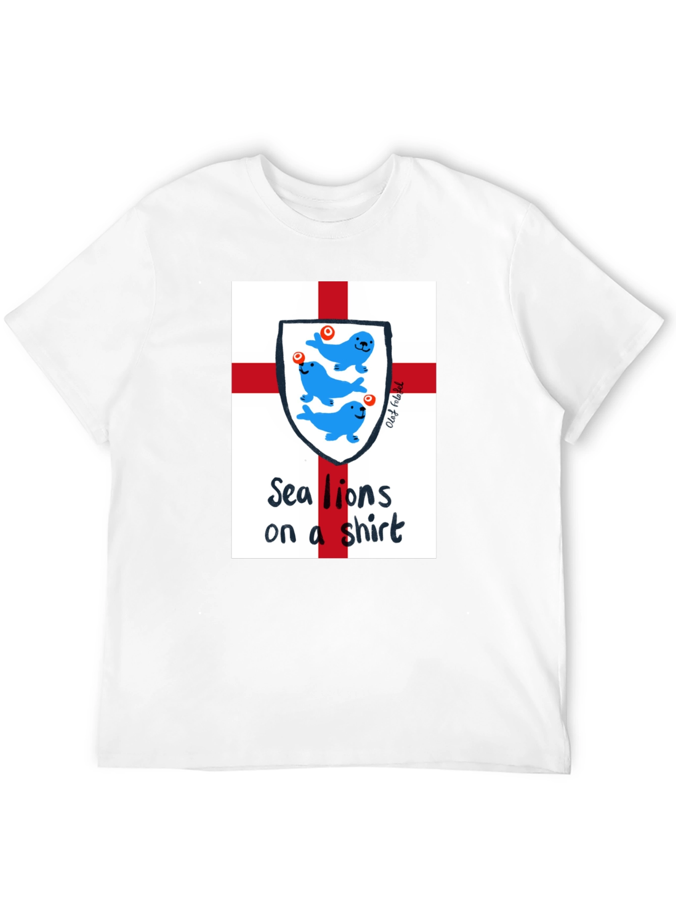 Black Sea Lions on a Shirt - Fun Graphic Tee view 12