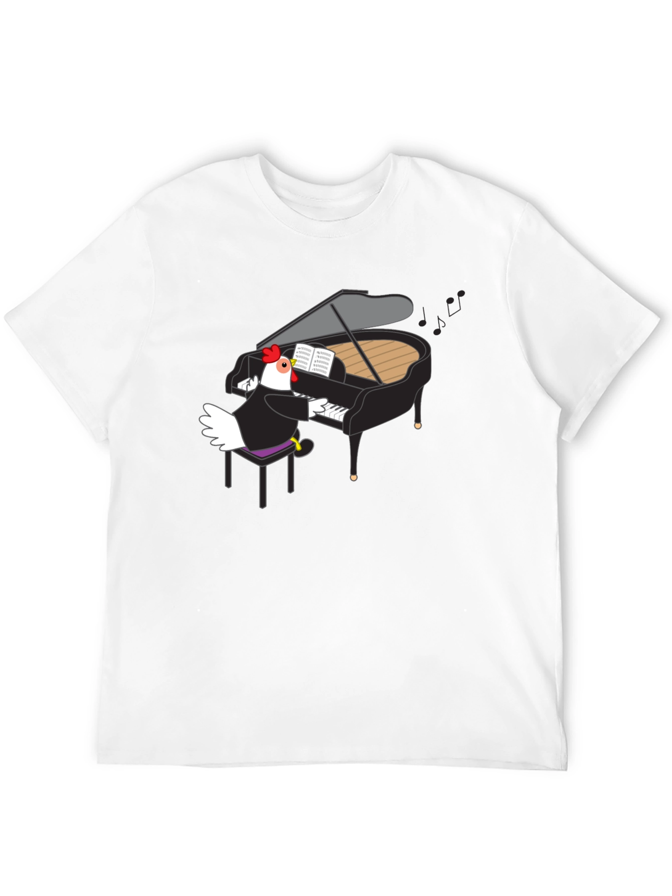 Black Chicken Pianist Graphic Tee view 12